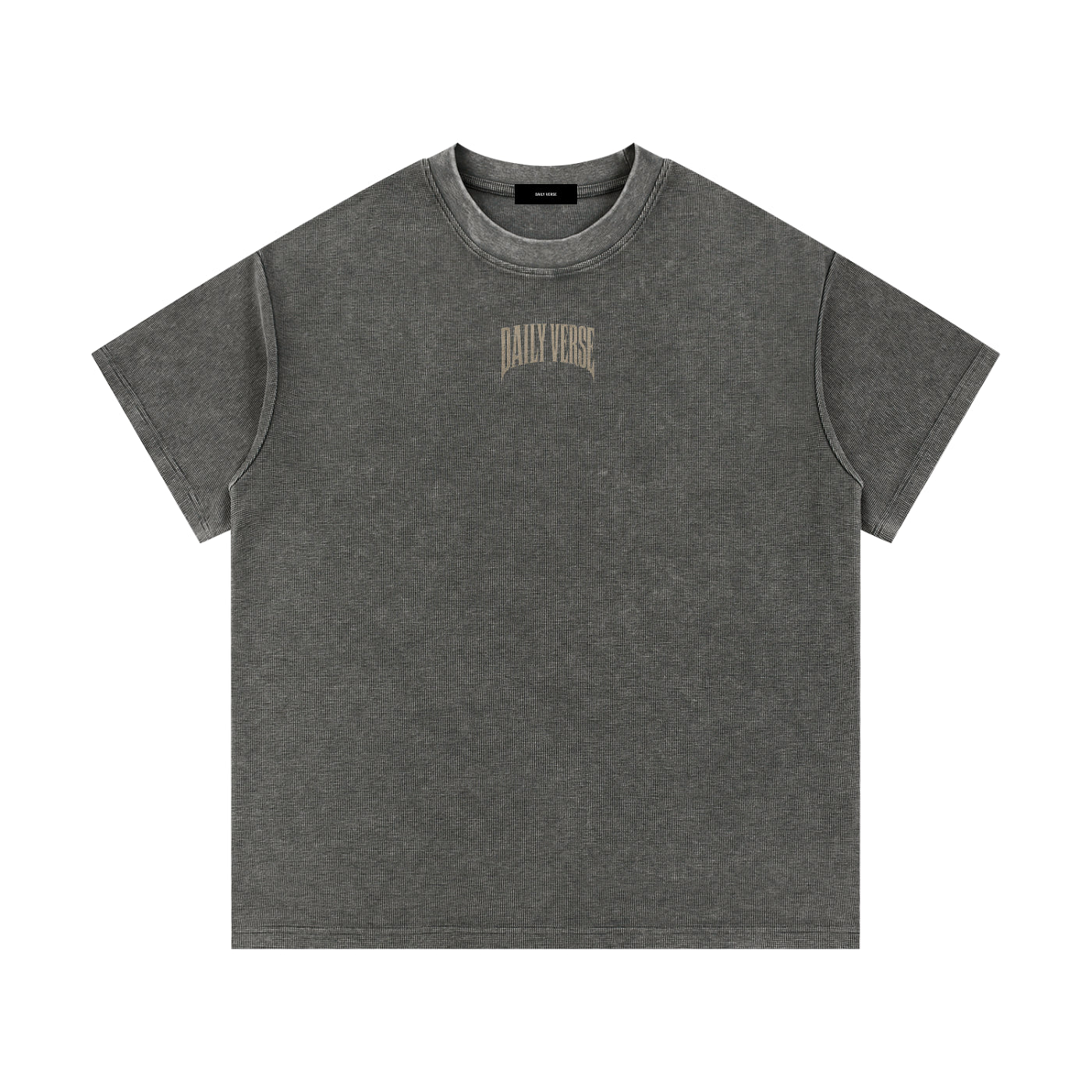 Mineral Wash Waffle Knit T-Shirt