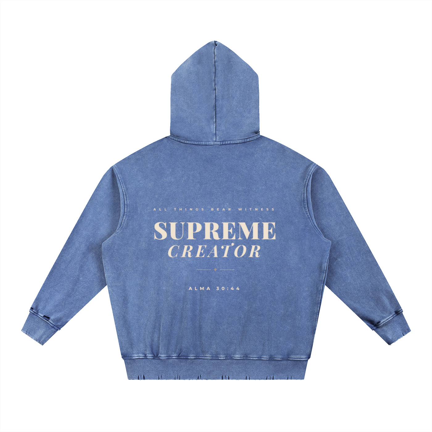 Alma 30:44 Raw Edge Hoodie
