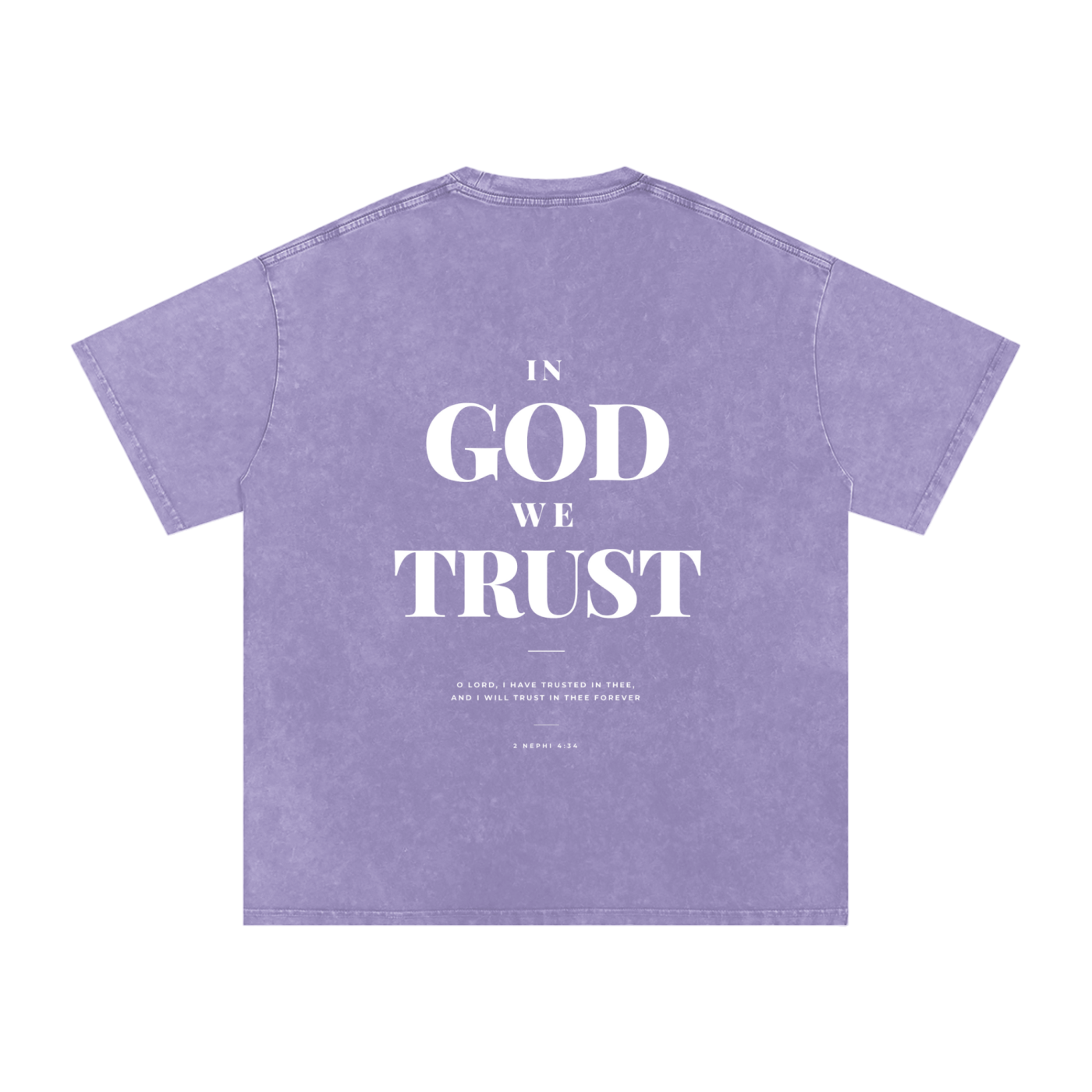 2 Nephi 4:34 Washed Oversized Cotton T-Shirt