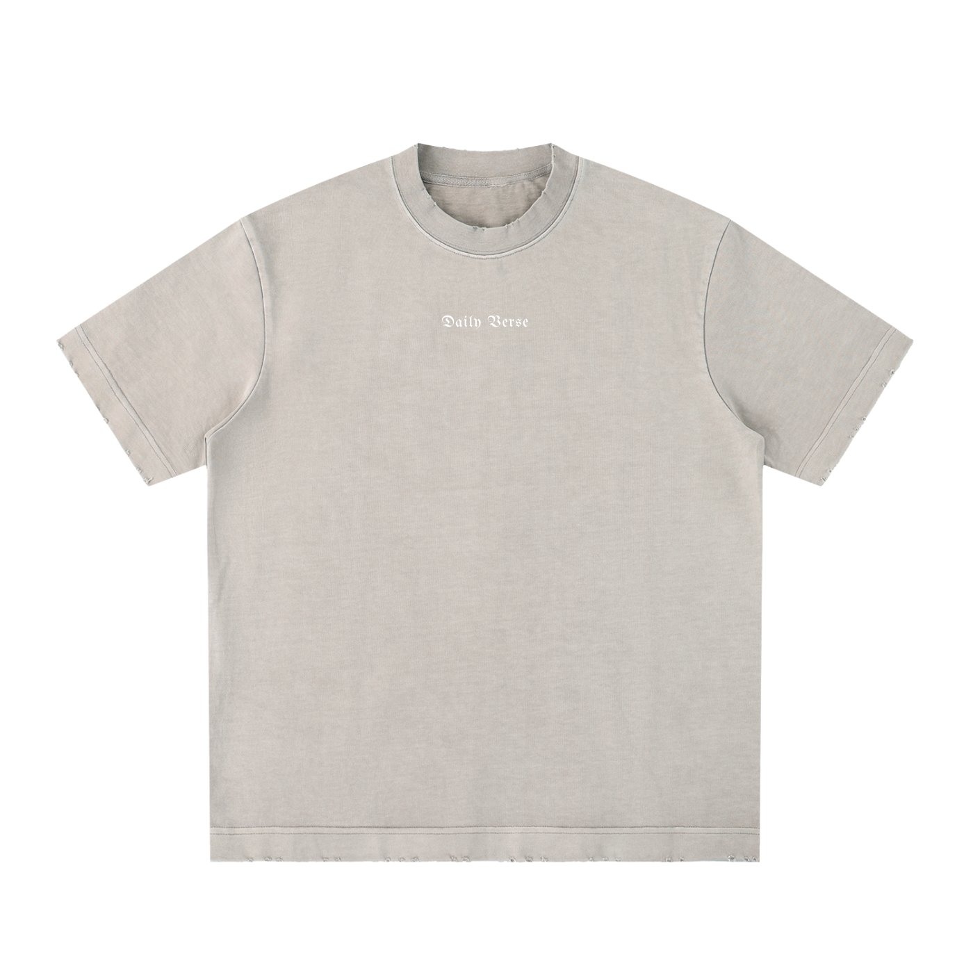 Essential Heavyweight Vintage Washed Frayed T-Shirt