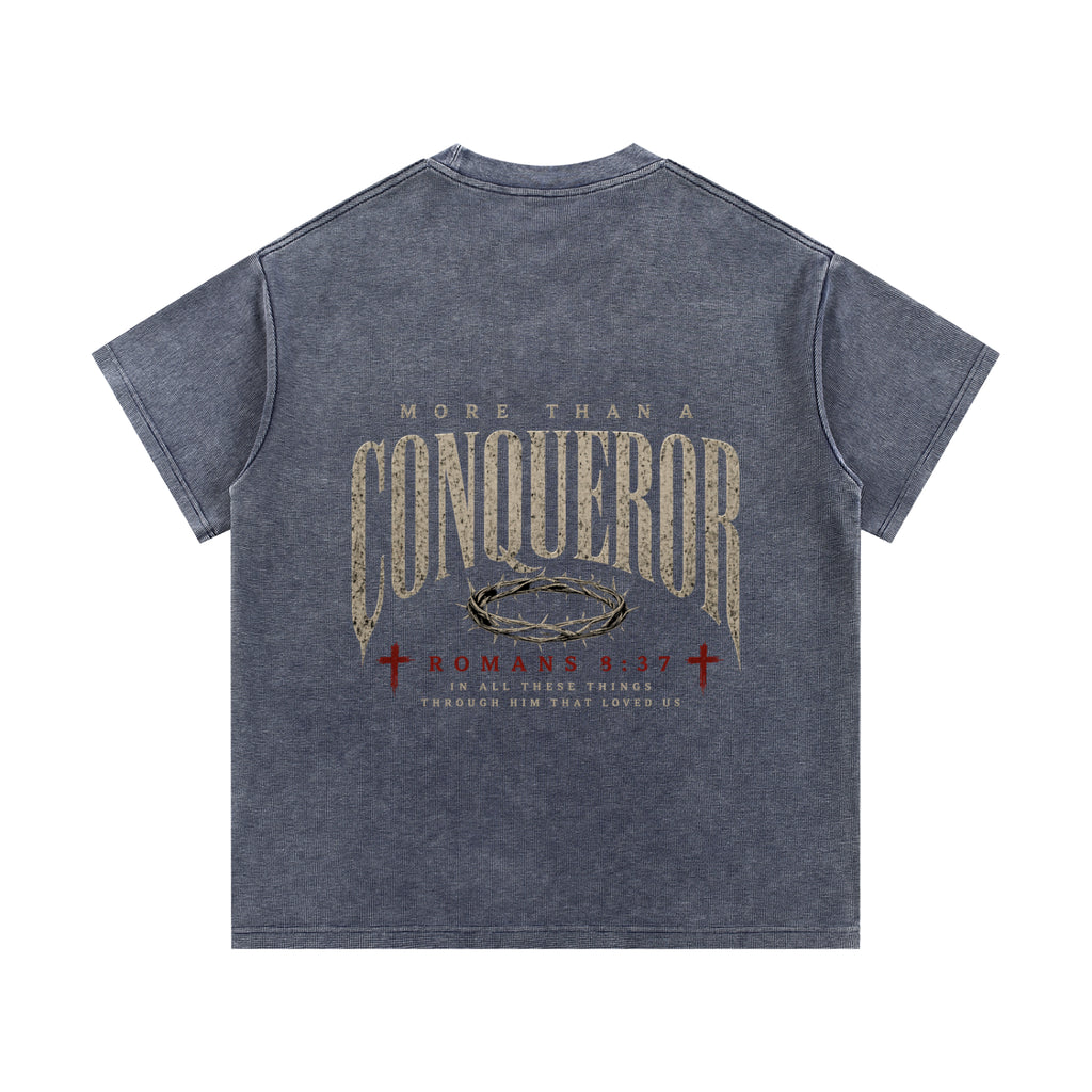 Mineral Wash Waffle Knit T-Shirt