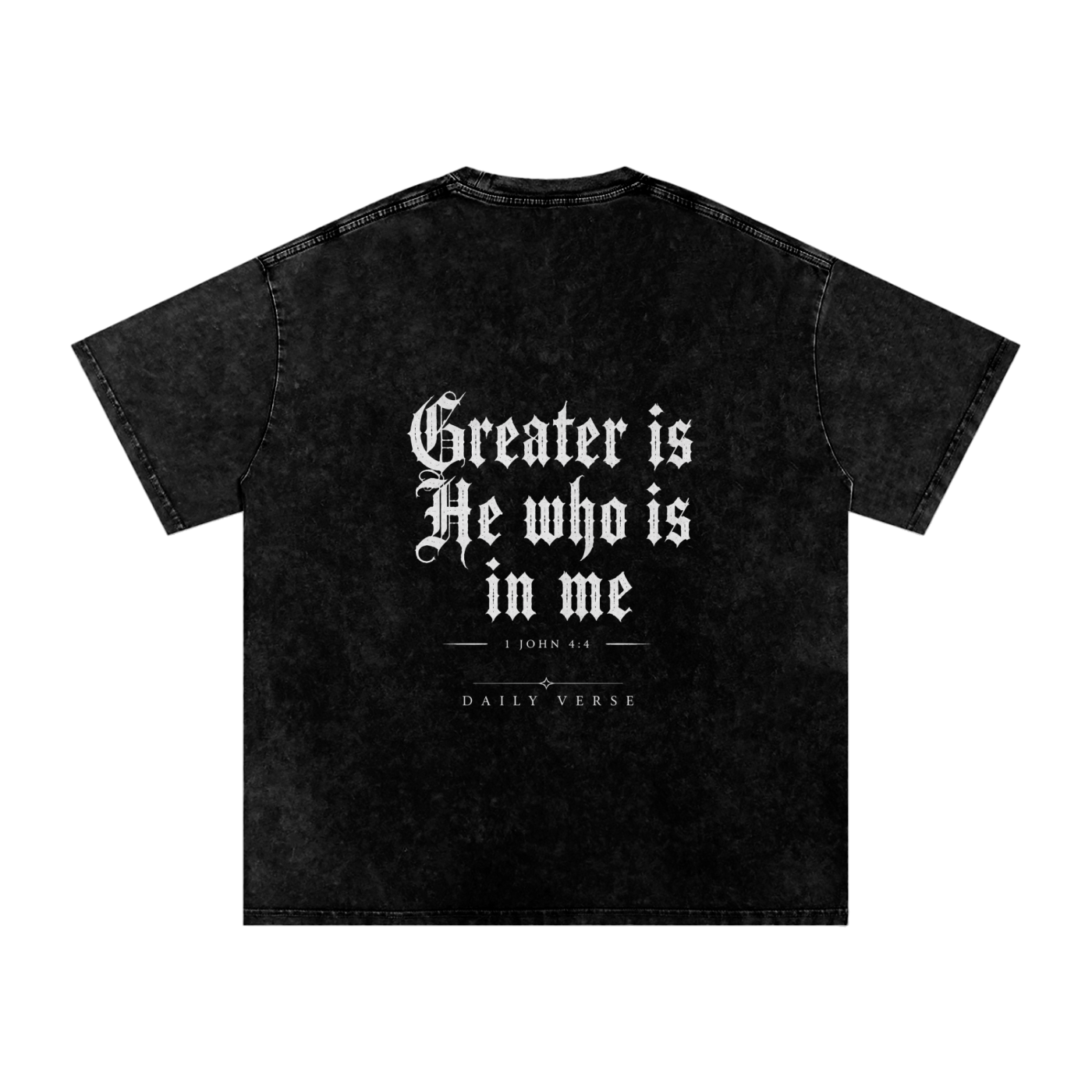 1 John 4:4 Oversized Cotton T-Shirt