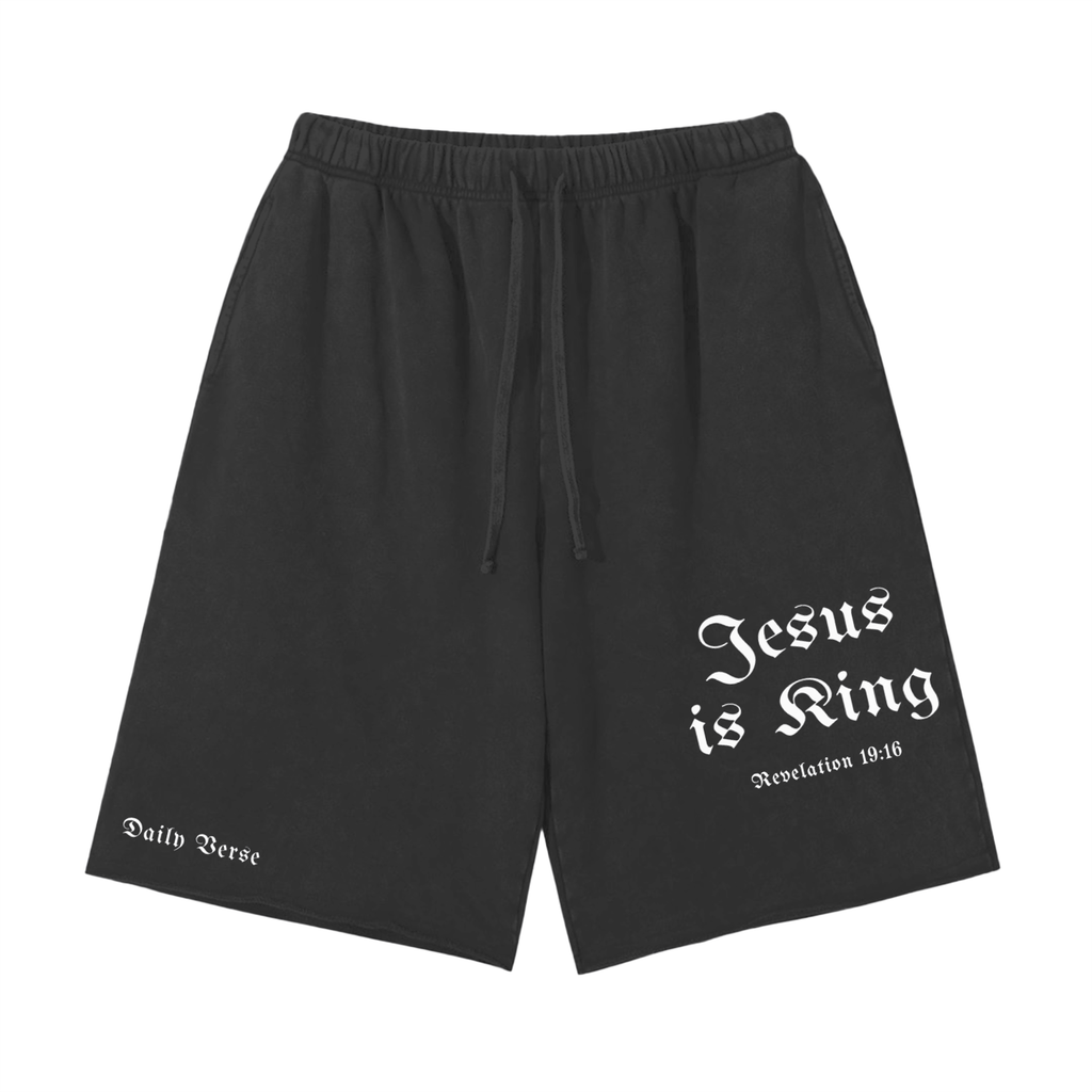 Essential Snow Washed Raw Hem Shorts