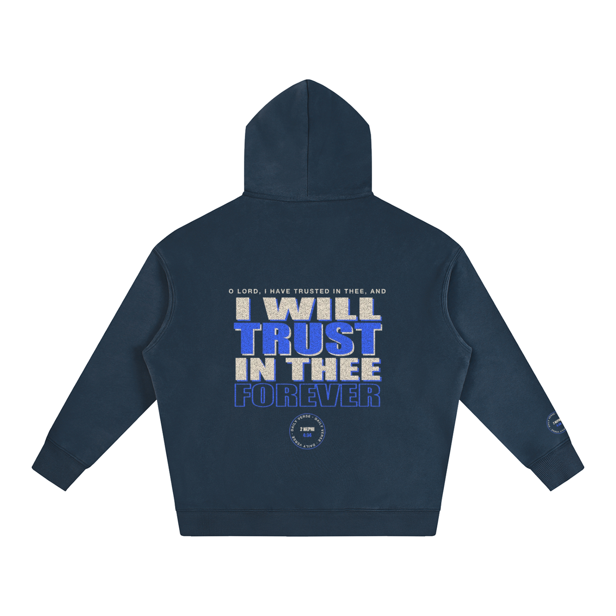 Oversize Fleeced Hoodie - 2 Nephi 4:34