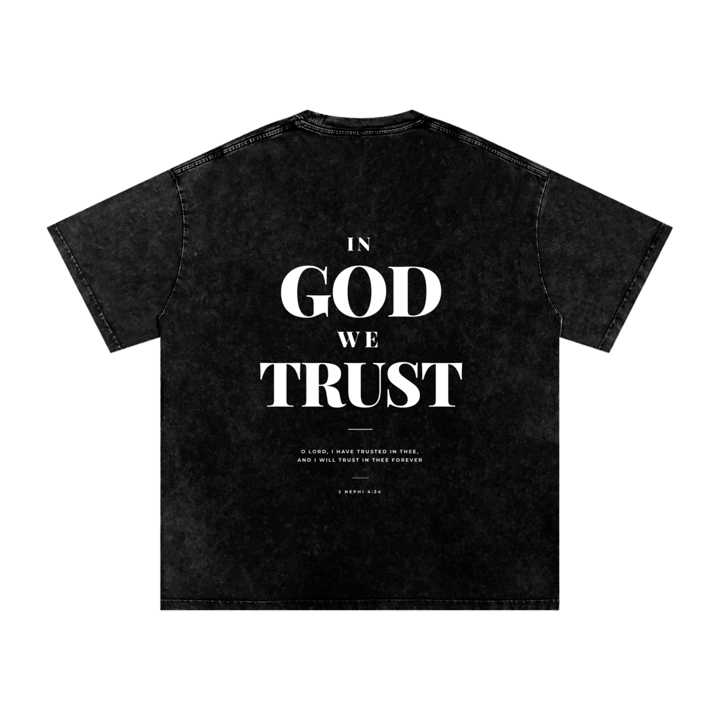2 Nephi 4:34 Washed Oversized Cotton T-Shirt