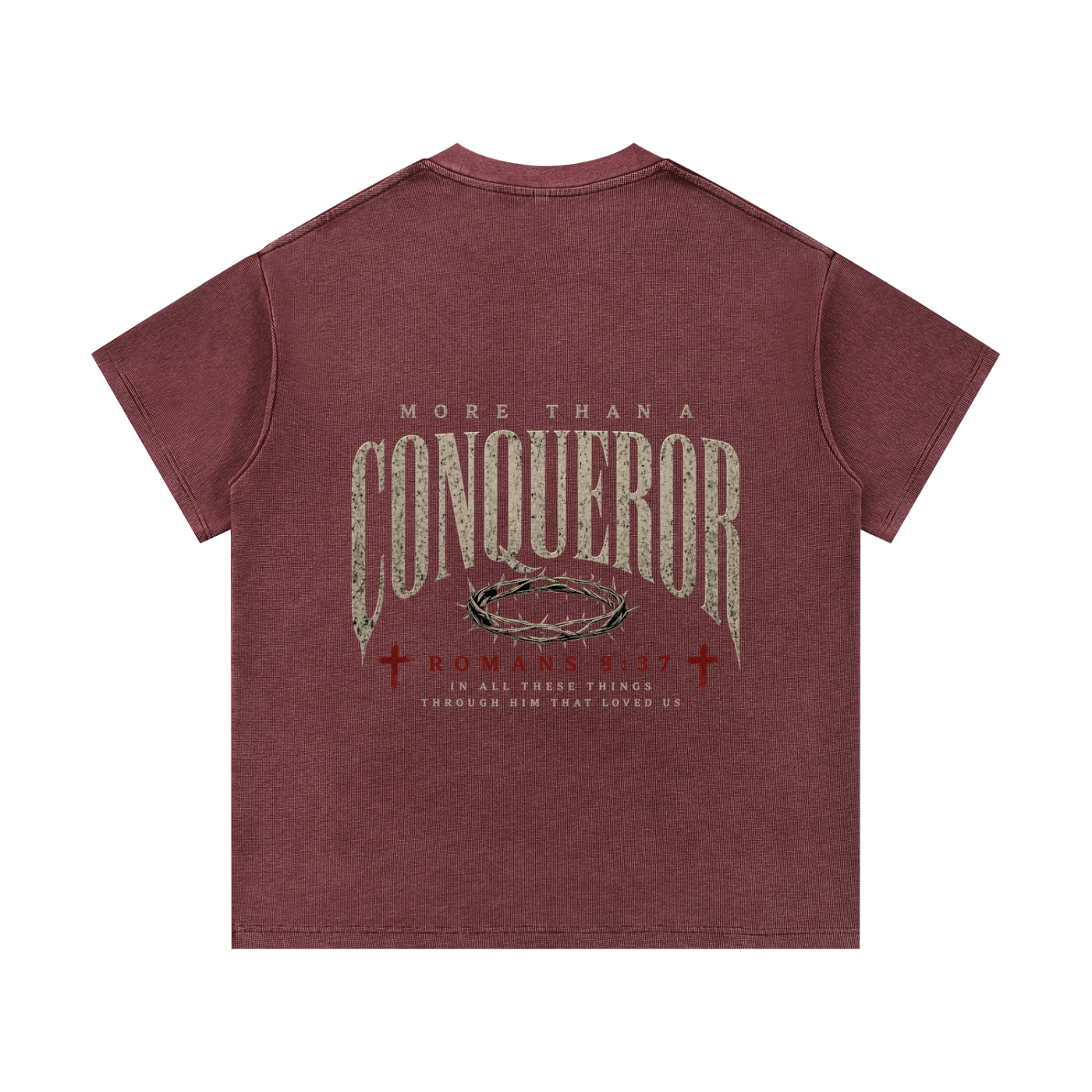 Mineral Wash Waffle Knit T-Shirt