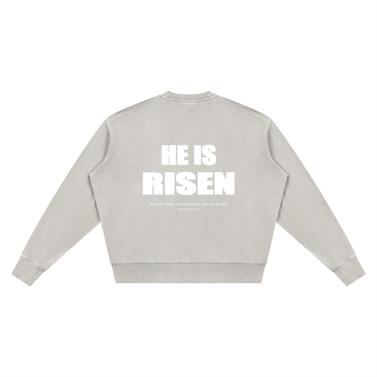 Unisex Vintage Wash Crewneck Sweatshirt - Matthew 28:6
