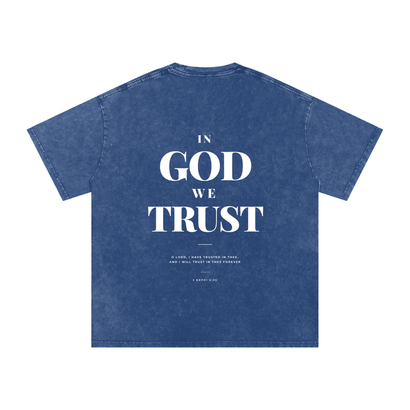 2 Nephi 4:34 Washed Oversized Cotton T-Shirt