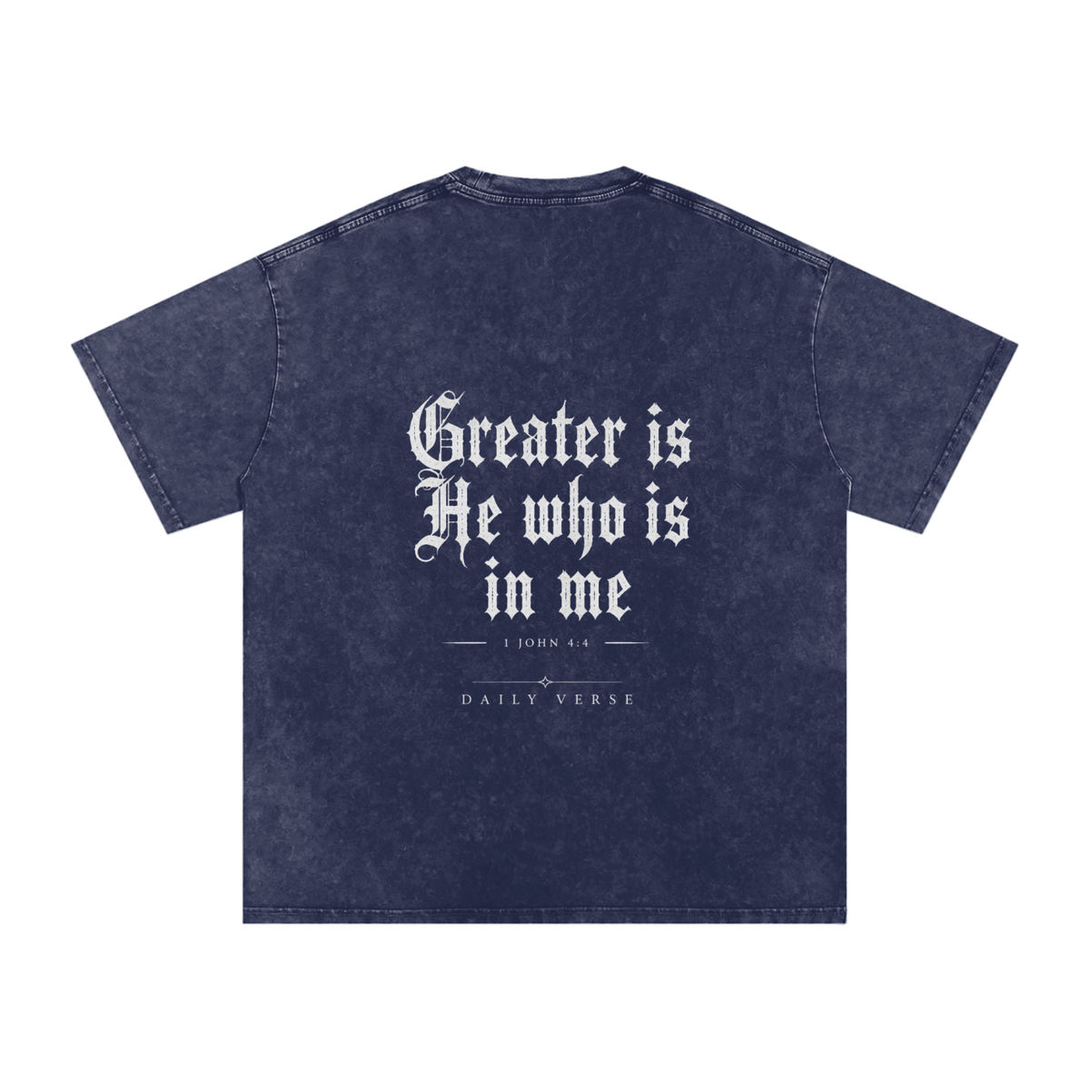 1 John 4:4 Oversized Cotton T-Shirt