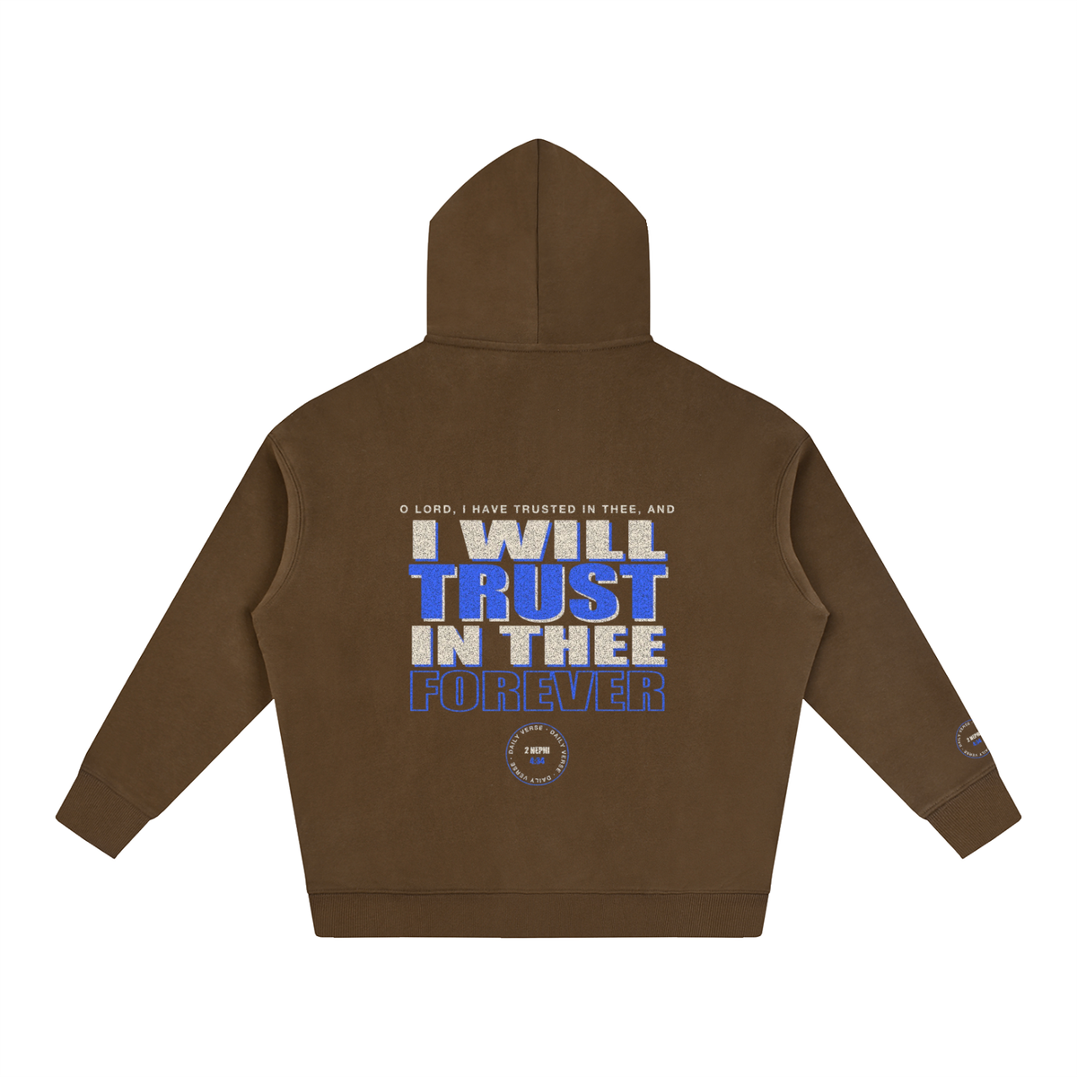 Oversize Fleeced Hoodie - 2 Nephi 4:34
