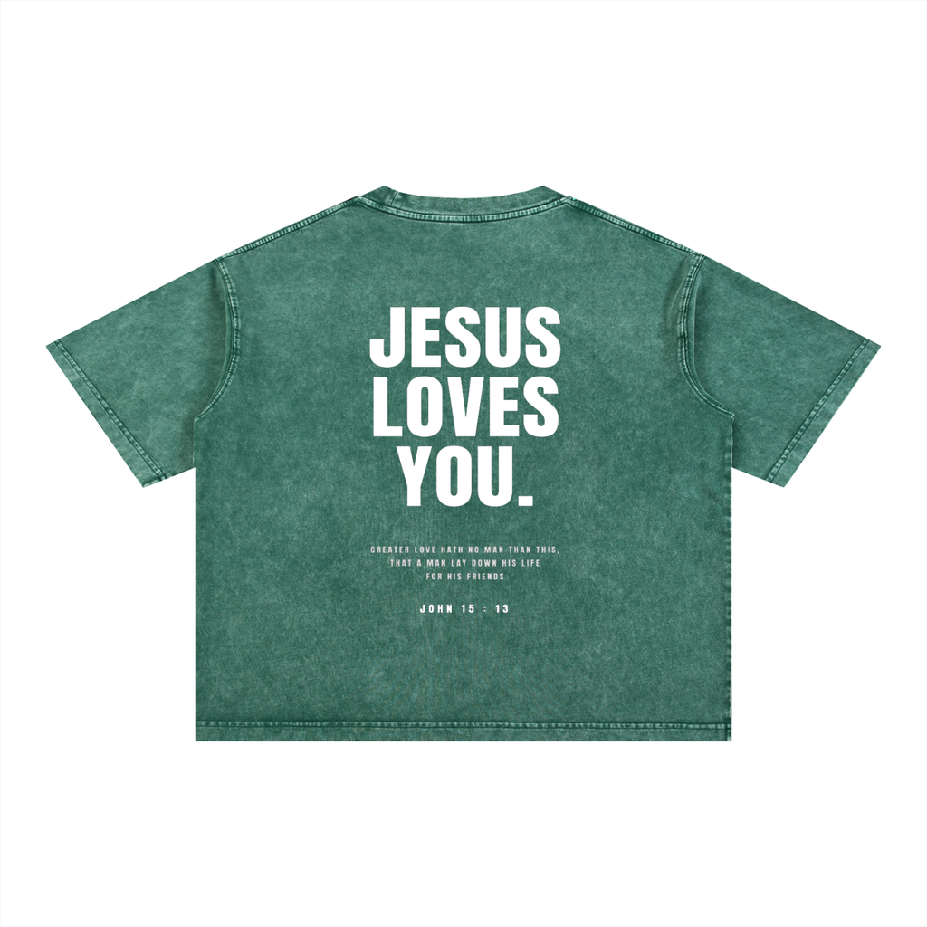 Essential Mineral Wash Boxy Cotton T-Shirt