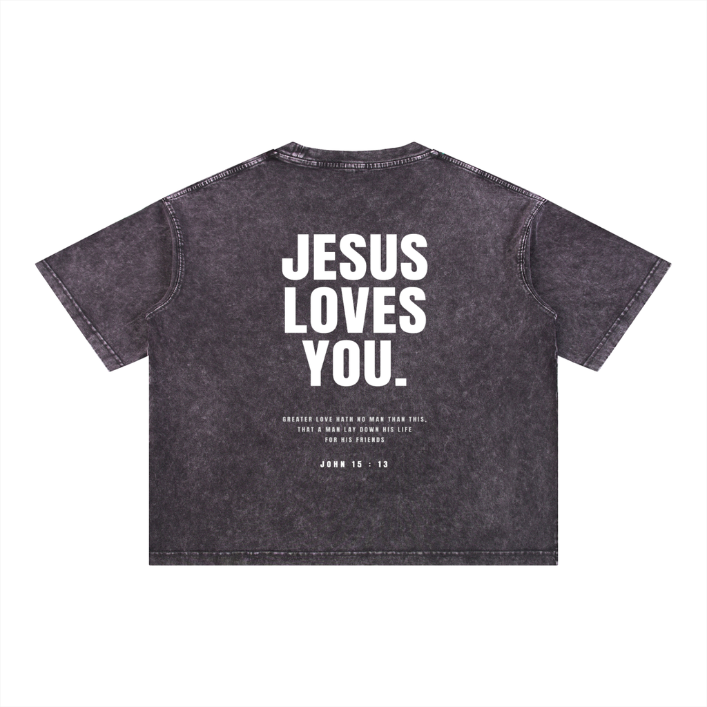 Essential Mineral Wash Boxy Cotton T-Shirt