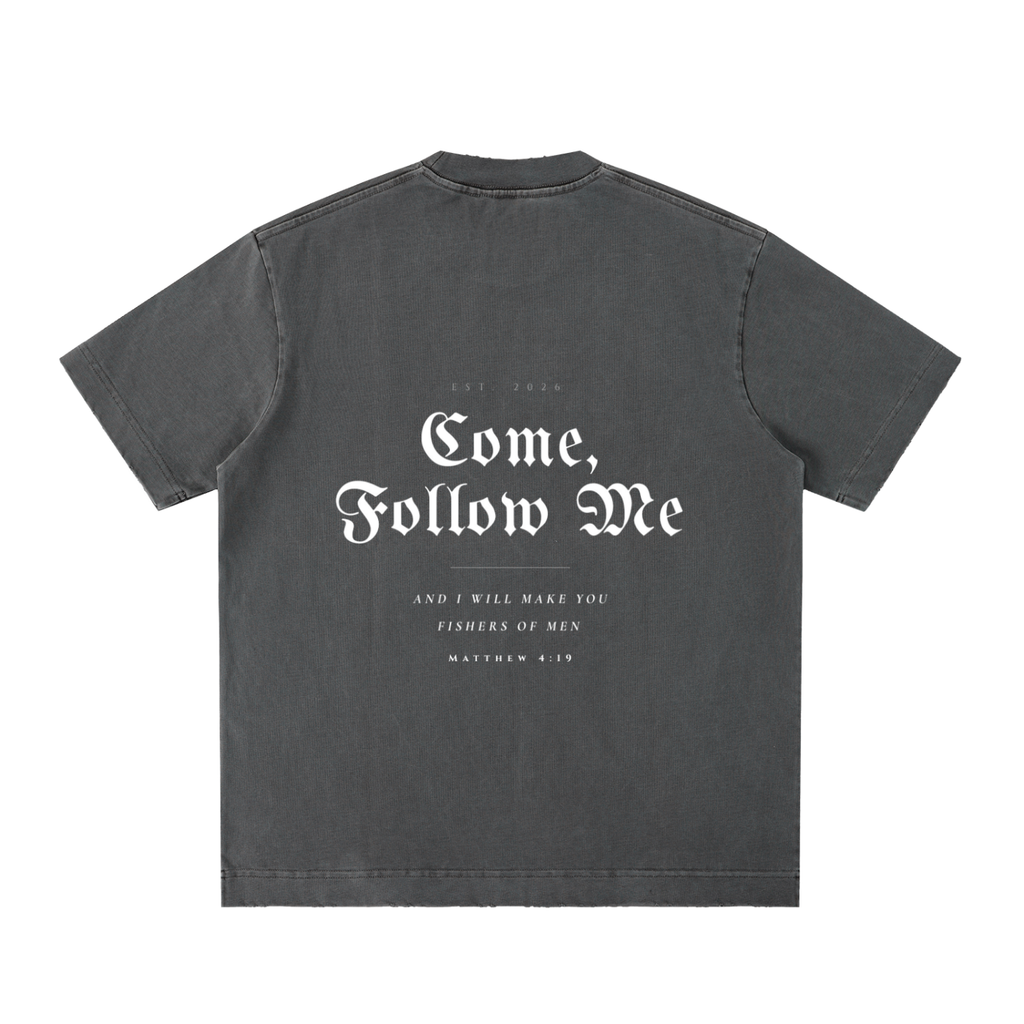 Essential Heavyweight Vintage Washed Frayed T-Shirt