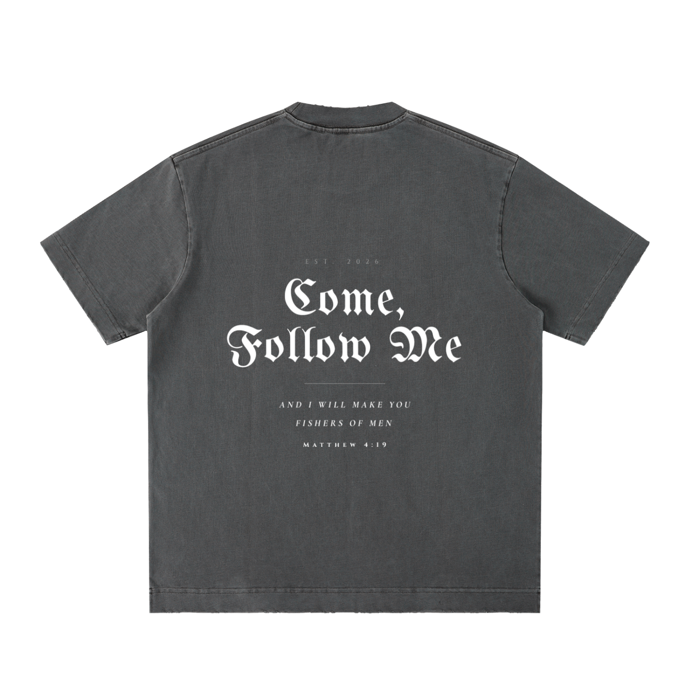 Essential Heavyweight Vintage Washed Frayed T-Shirt