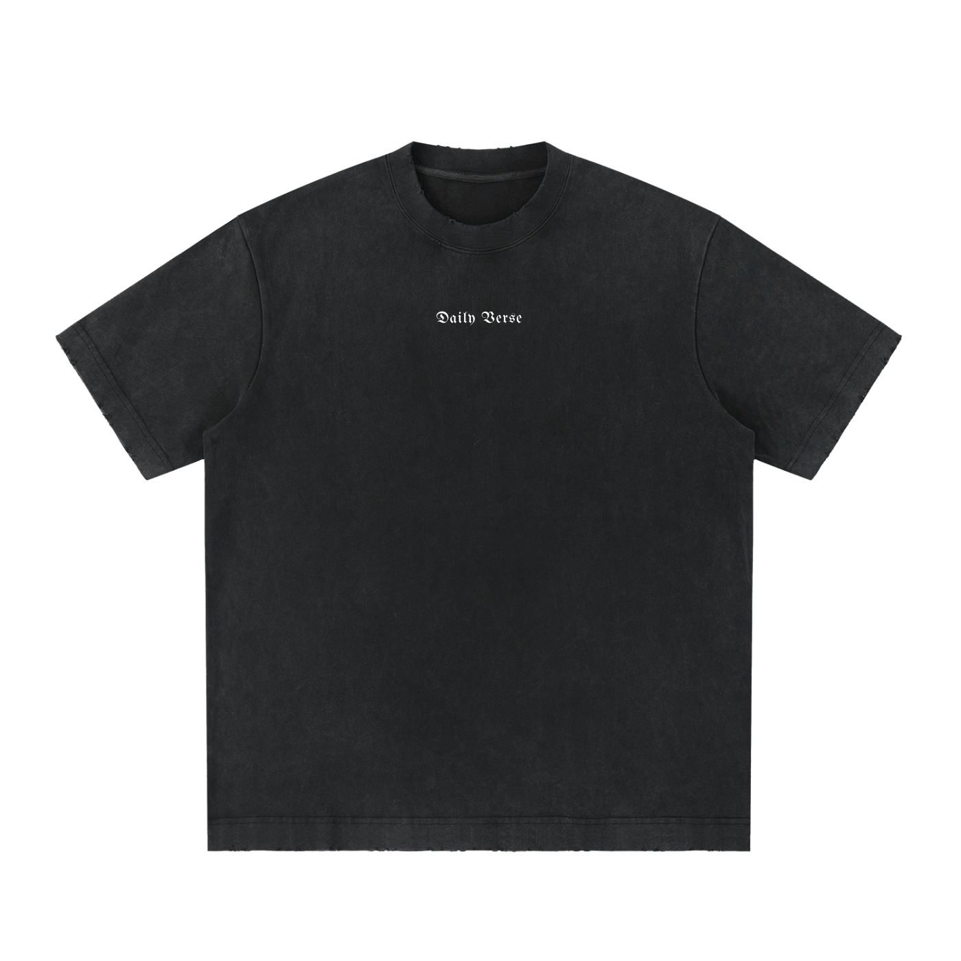 Essential Heavyweight Vintage Washed Frayed T-Shirt