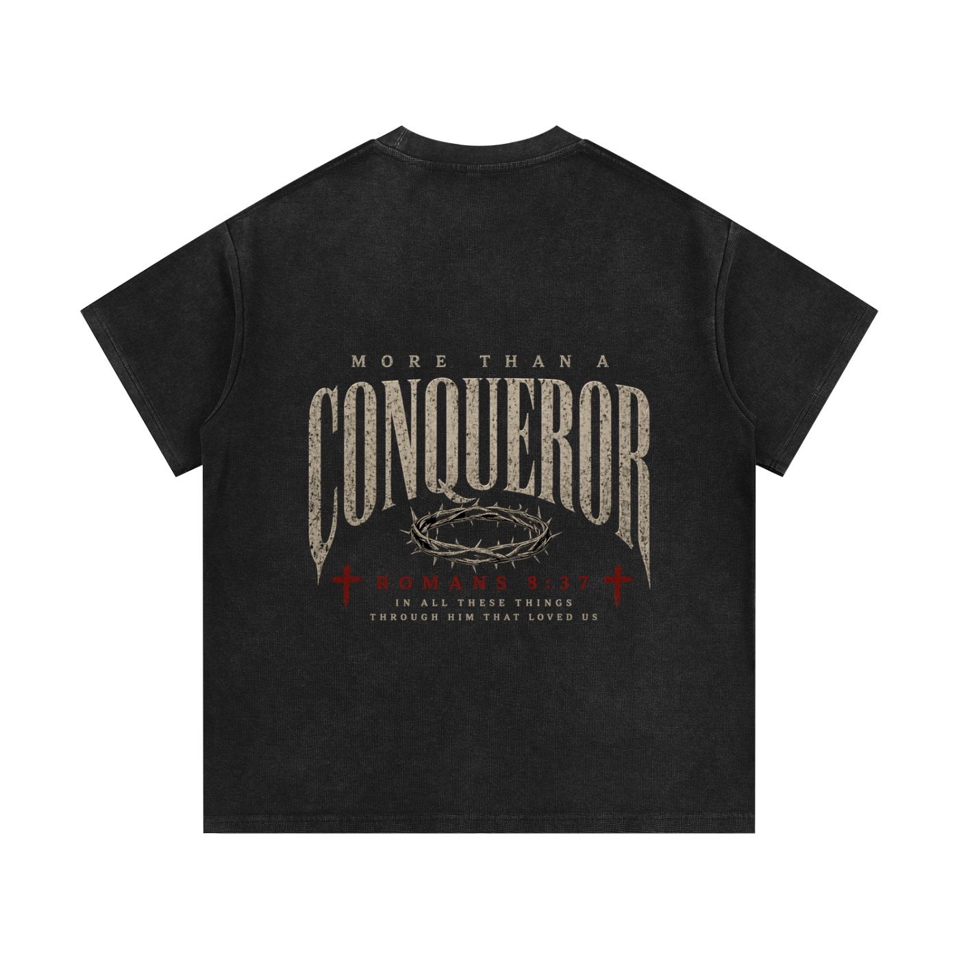 Mineral Wash Waffle Knit T-Shirt