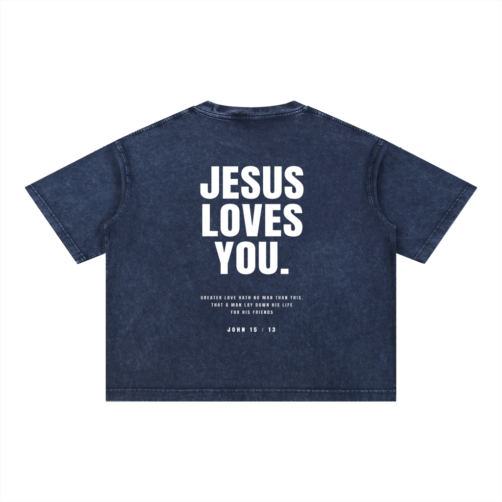 Essential Mineral Wash Boxy Cotton T-Shirt