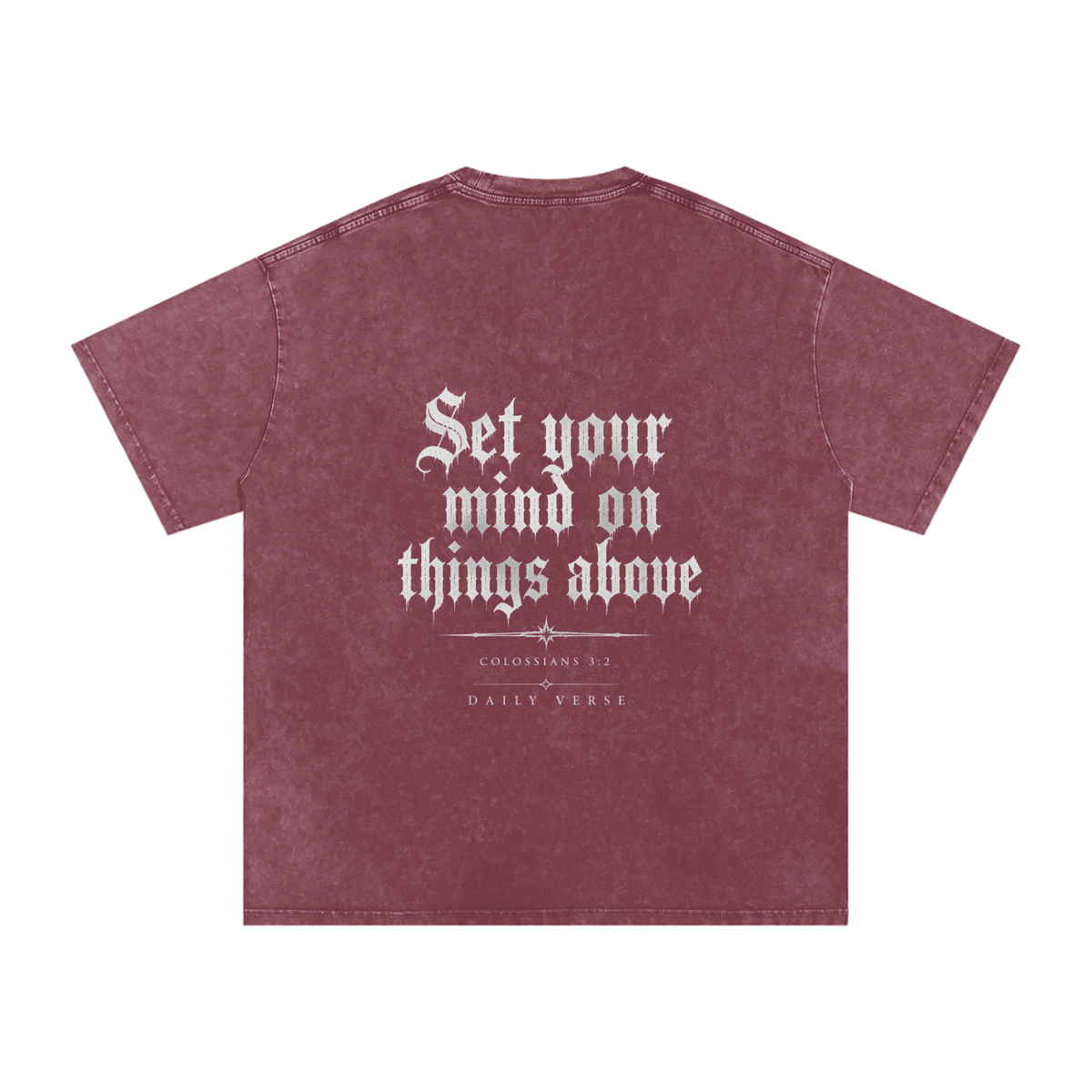 Colossians 3:2  Oversized Cotton T-Shirt