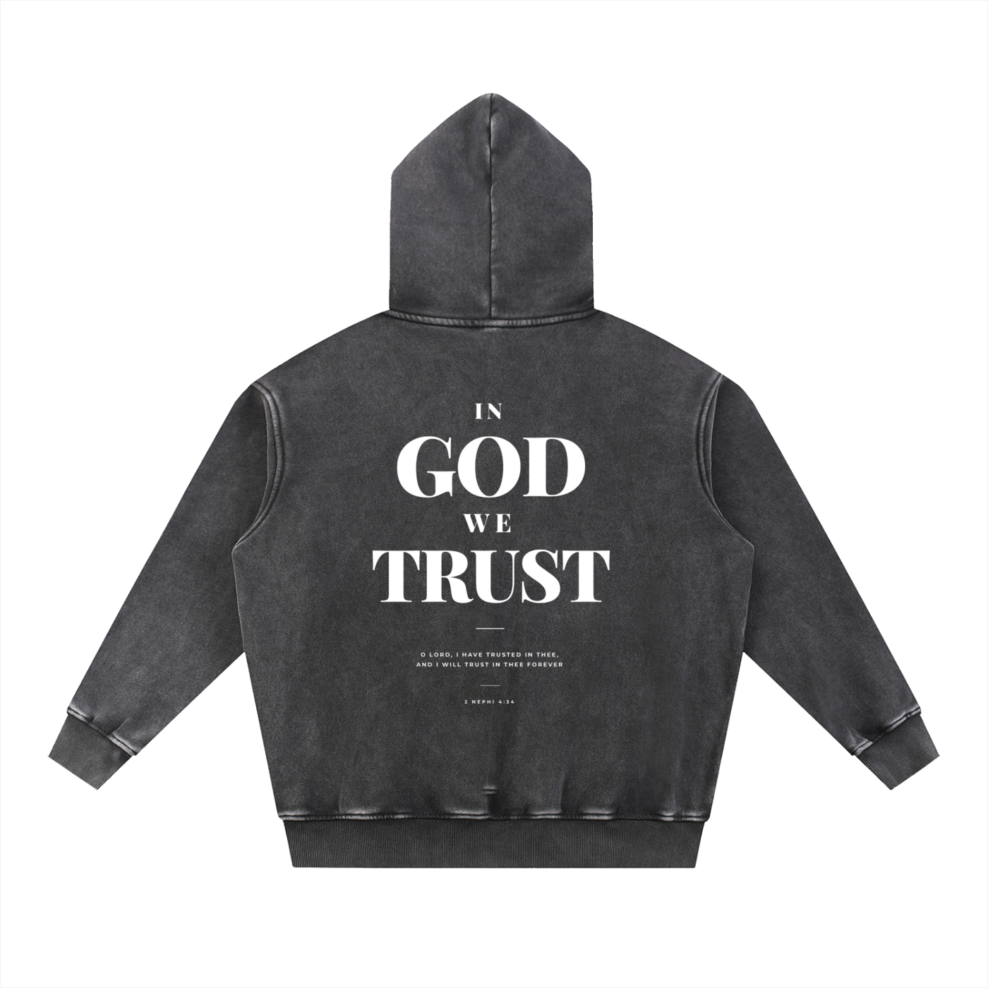 2 Nephi 4:34 Washed Oversized Hoodie
