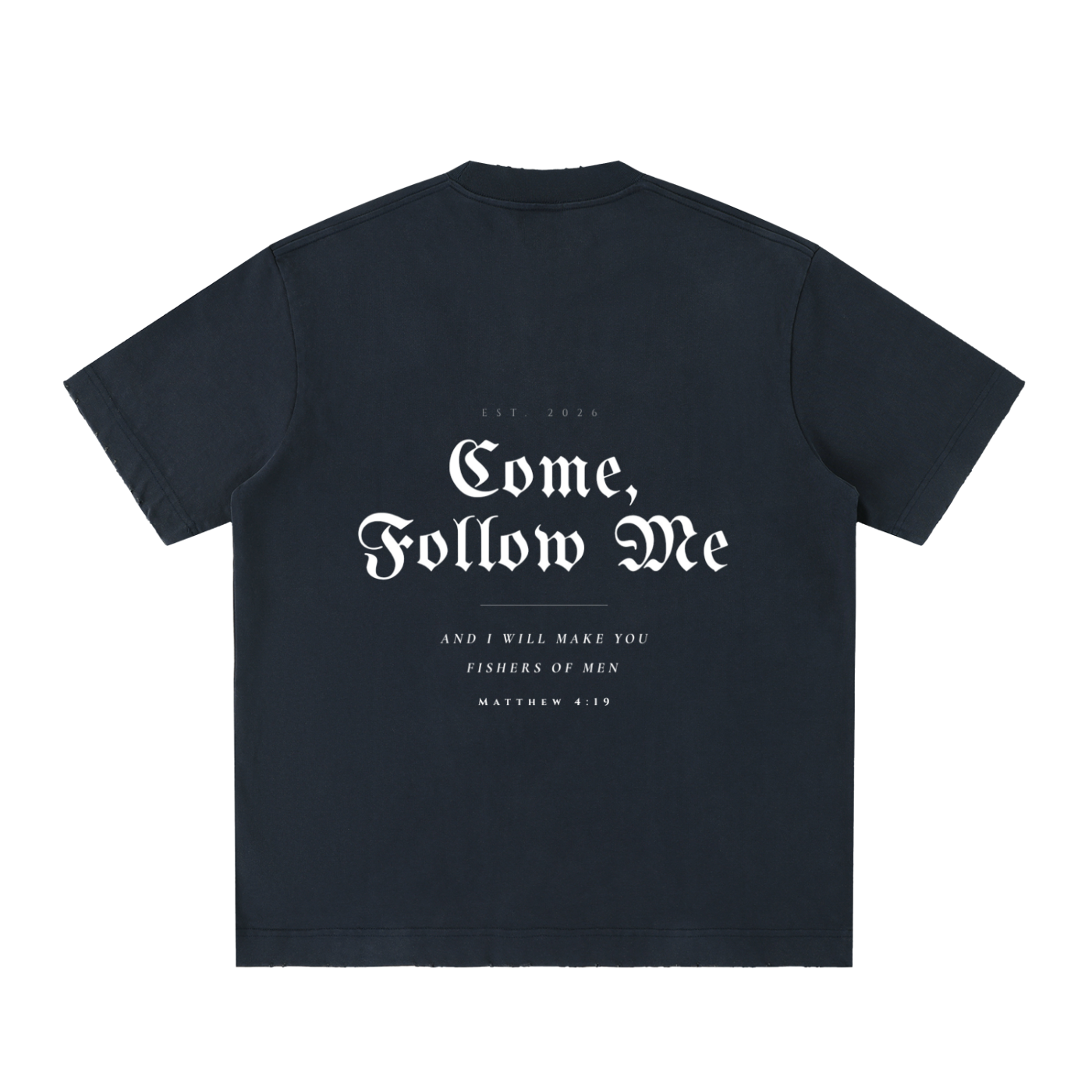 Essential Heavyweight Vintage Washed Frayed T-Shirt