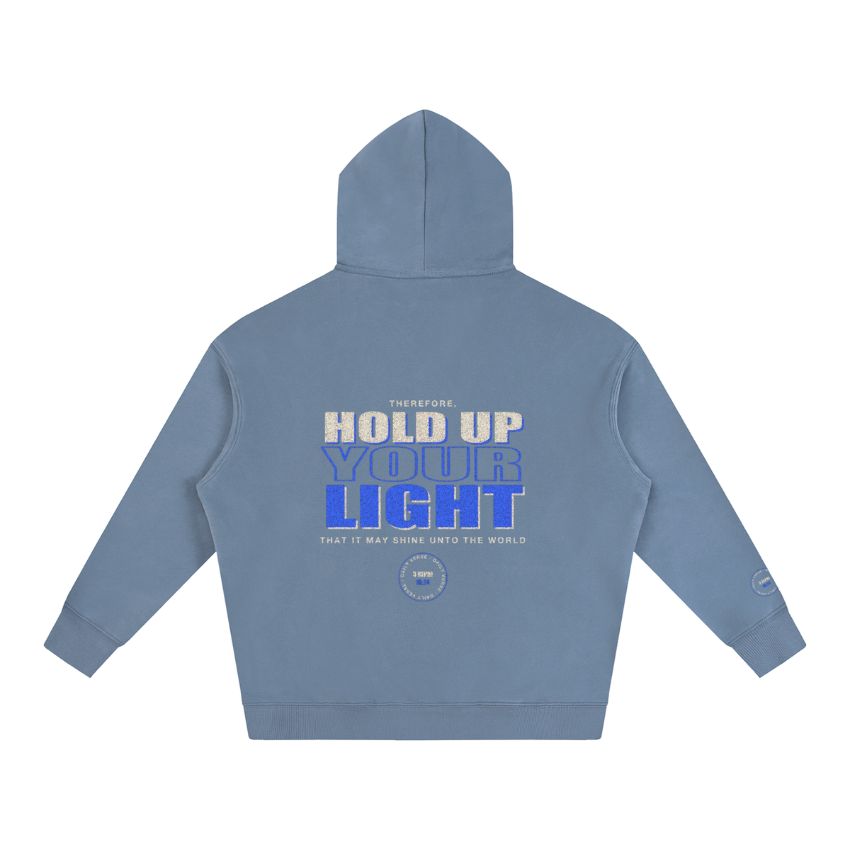 Oversize Fleeced Hoodie - 3 Nephi 18:24