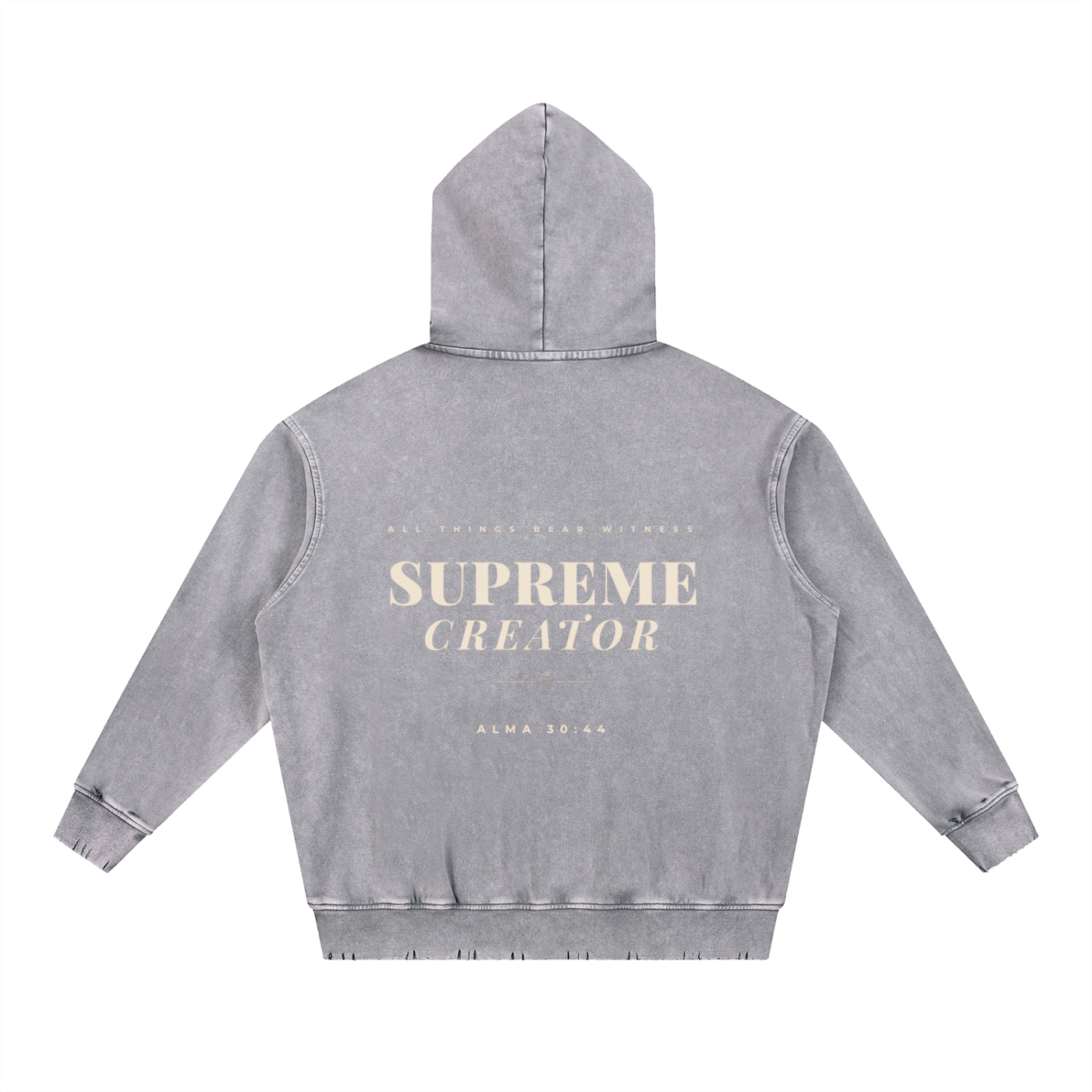 Alma 30:44 Raw Edge Hoodie