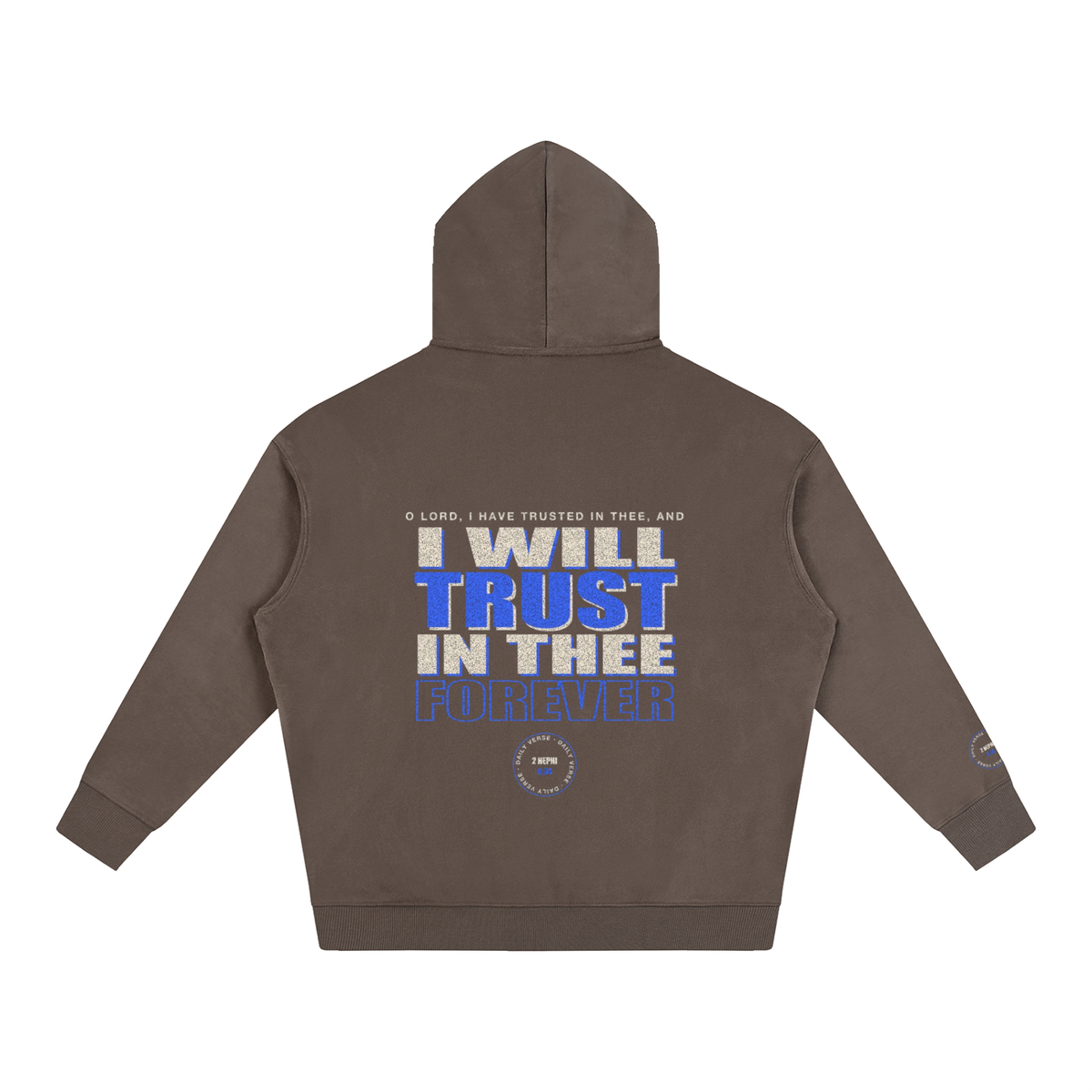 Oversize Fleeced Hoodie - 2 Nephi 4:34