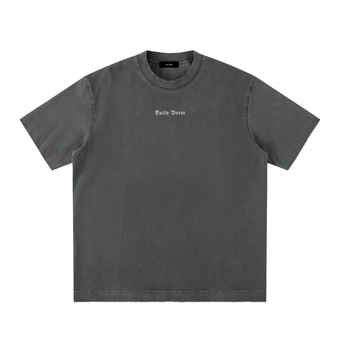 Essential Heavyweight Vintage Washed Frayed T-Shirt