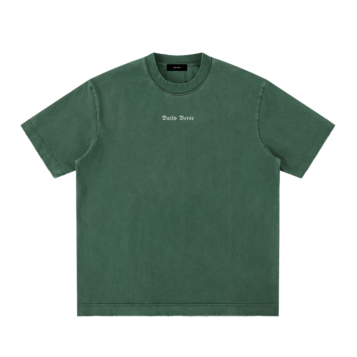 Essential Heavyweight Vintage Washed Frayed T-Shirt