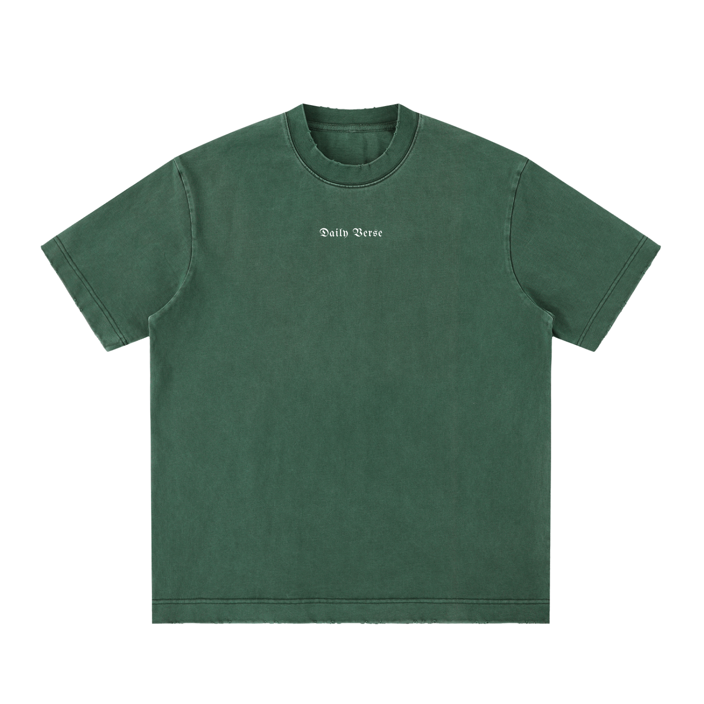 Essential Heavyweight Vintage Washed Frayed T-Shirt