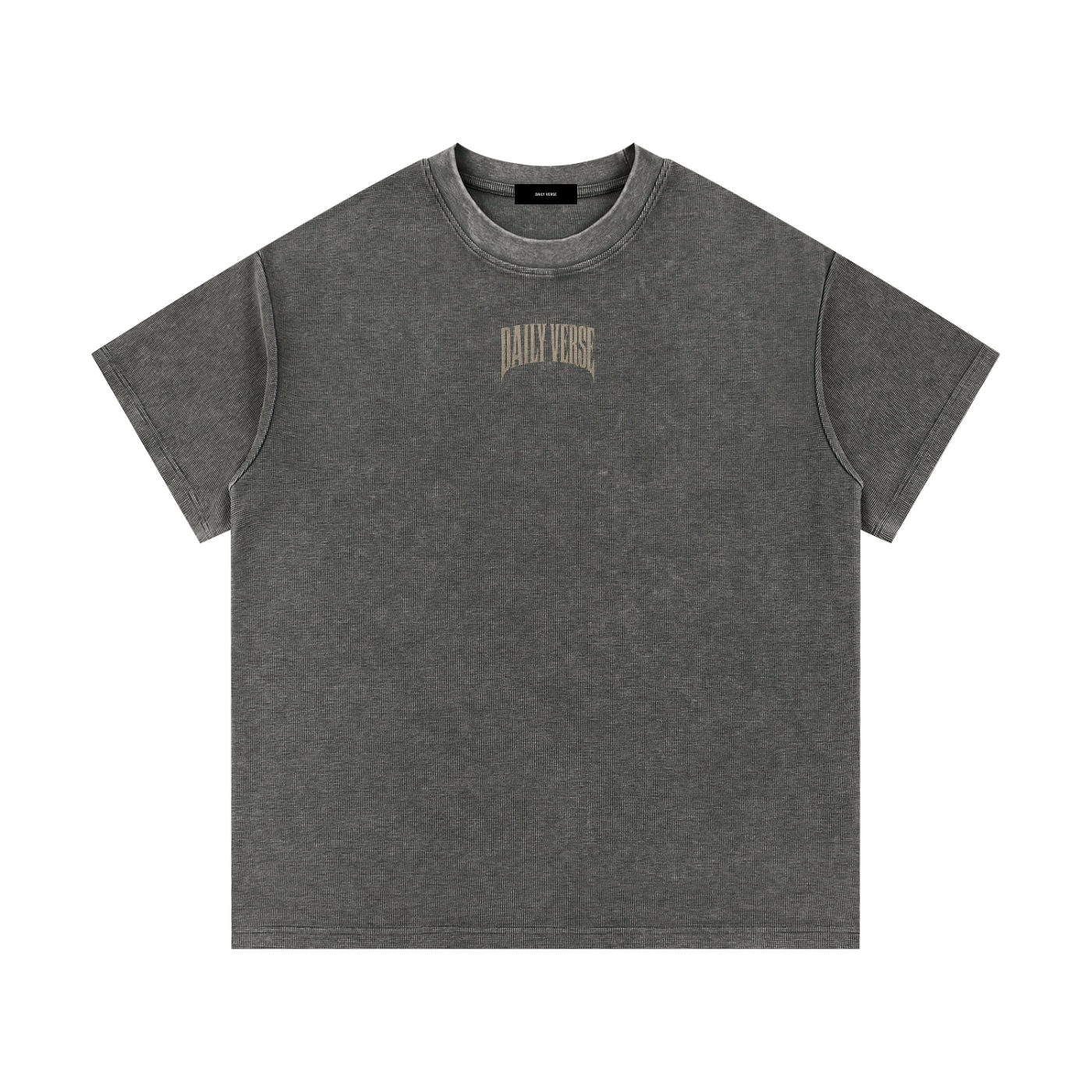 Mineral Wash Waffle Knit T-Shirt