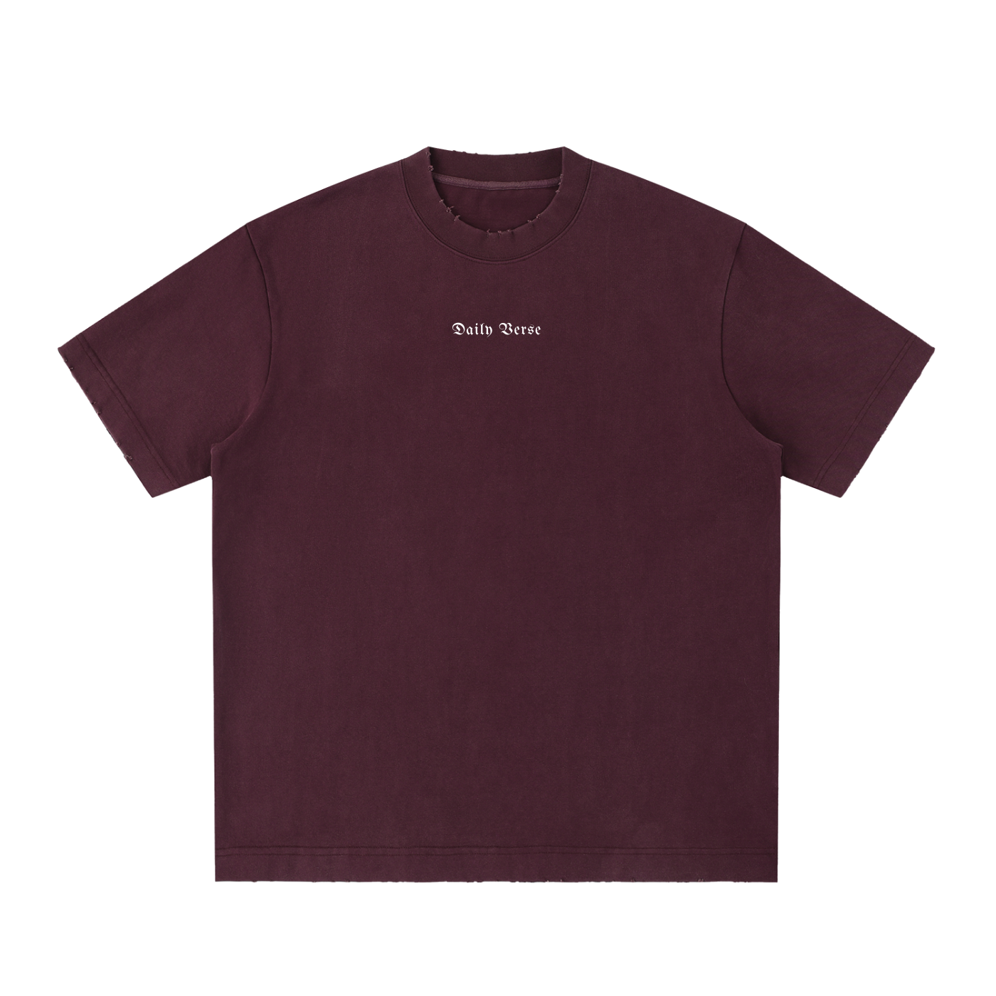 Essential Heavyweight Vintage Washed Frayed T-Shirt