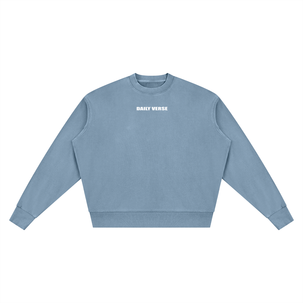 Unisex Vintage Wash Crewneck Sweatshirt - Joshua 1:9