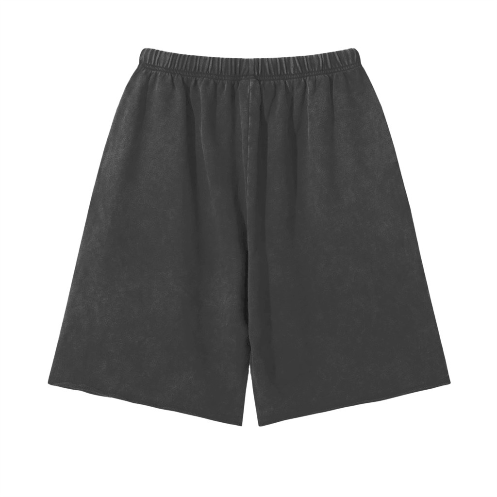 Essential Snow Washed Raw Hem Shorts