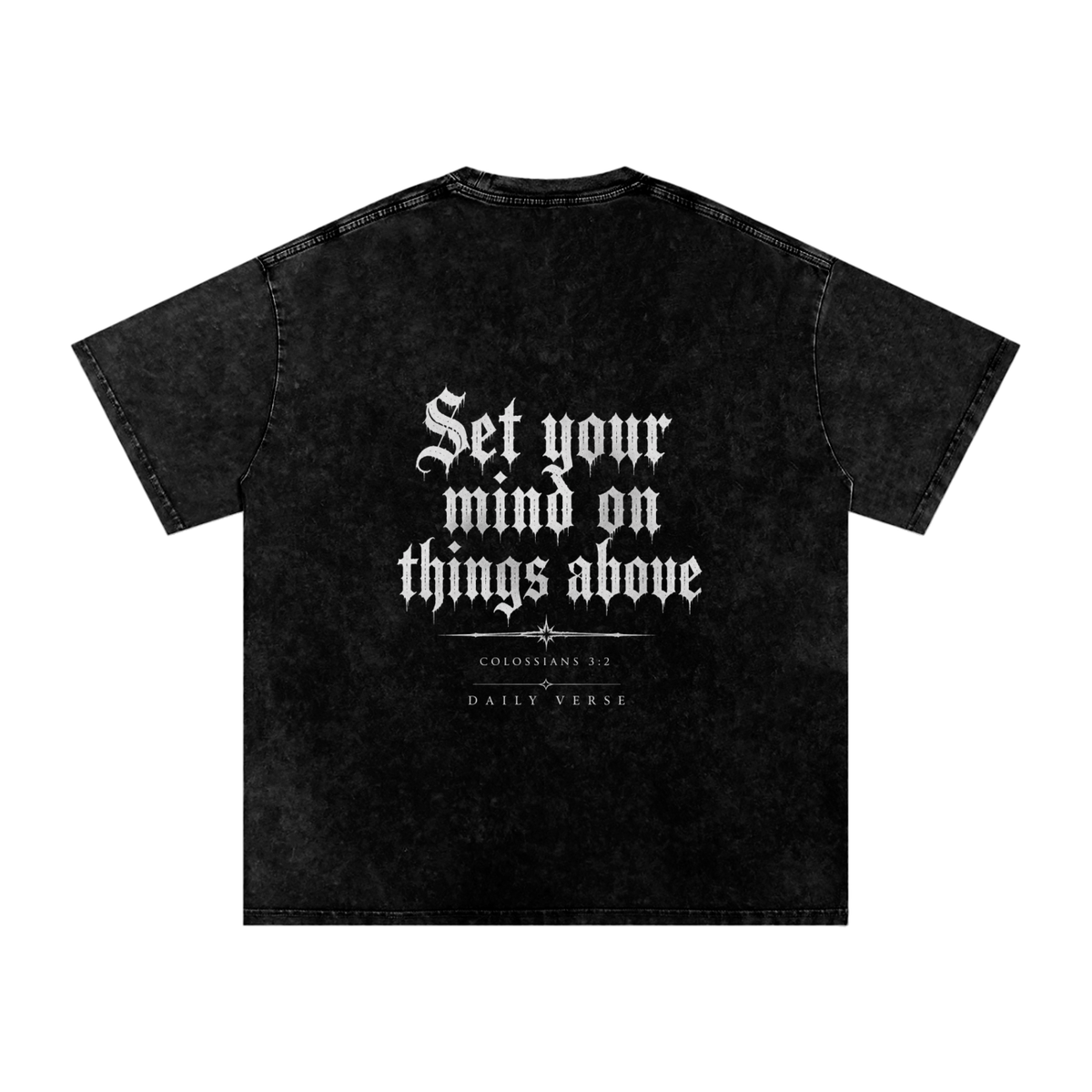 Colossians 3:2  Oversized Cotton T-Shirt