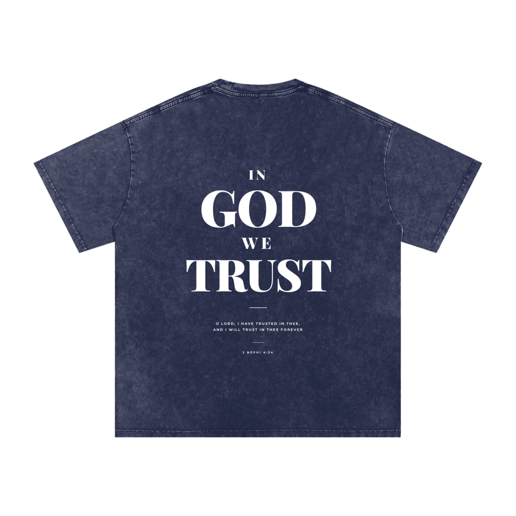 2 Nephi 4:34 Washed Oversized Cotton T-Shirt