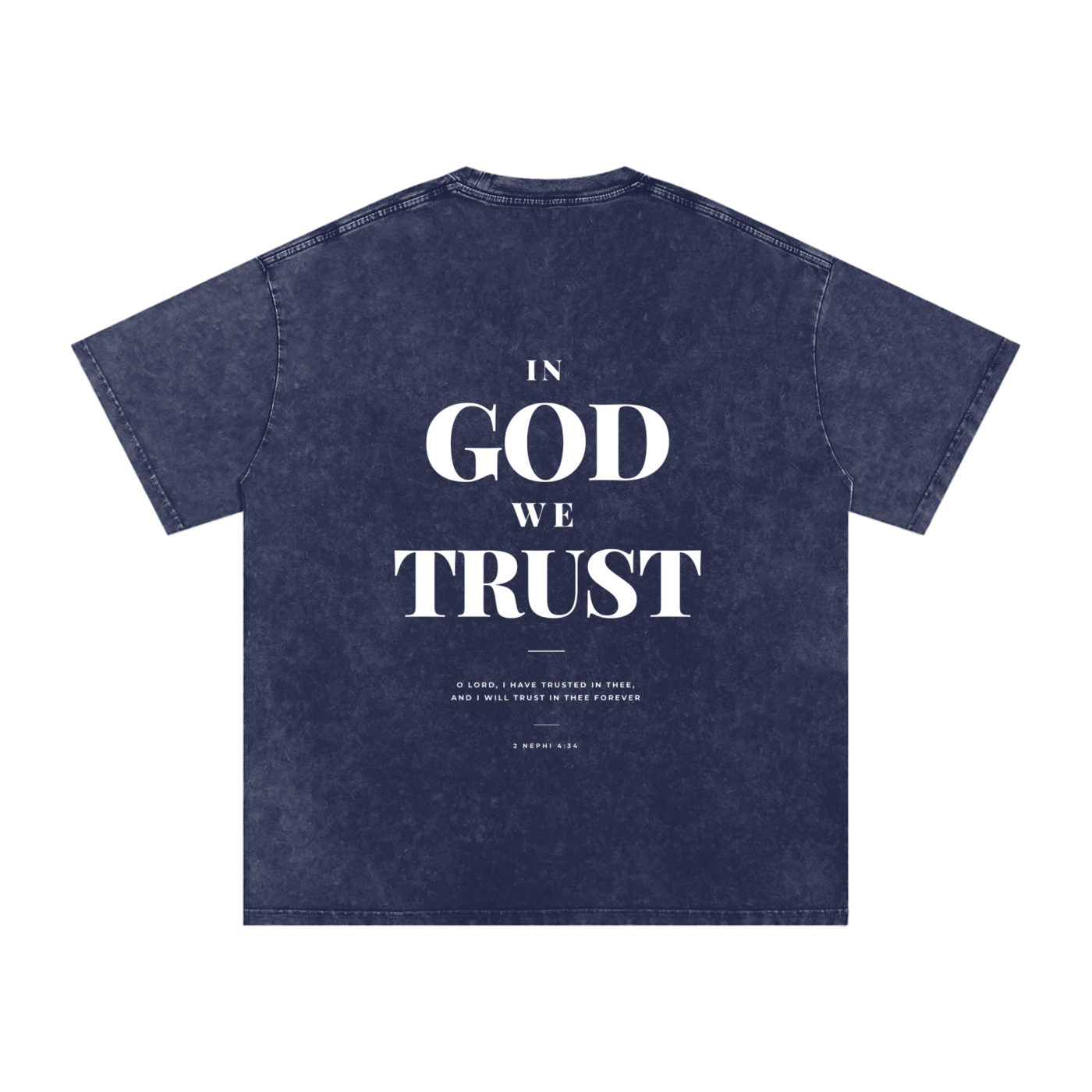 2 Nephi 4:34 Washed Oversized Cotton T-Shirt