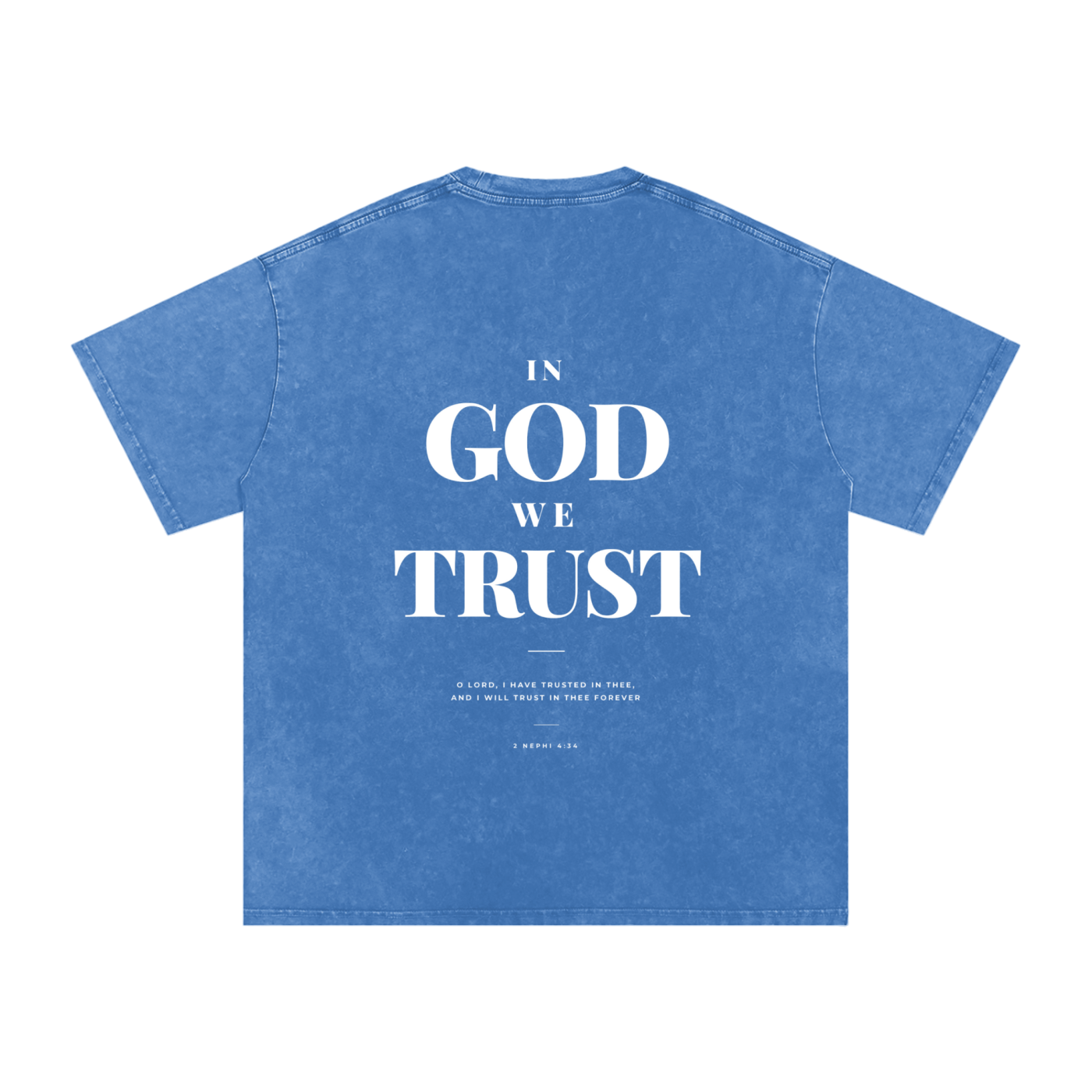 2 Nephi 4:34 Washed Oversized Cotton T-Shirt