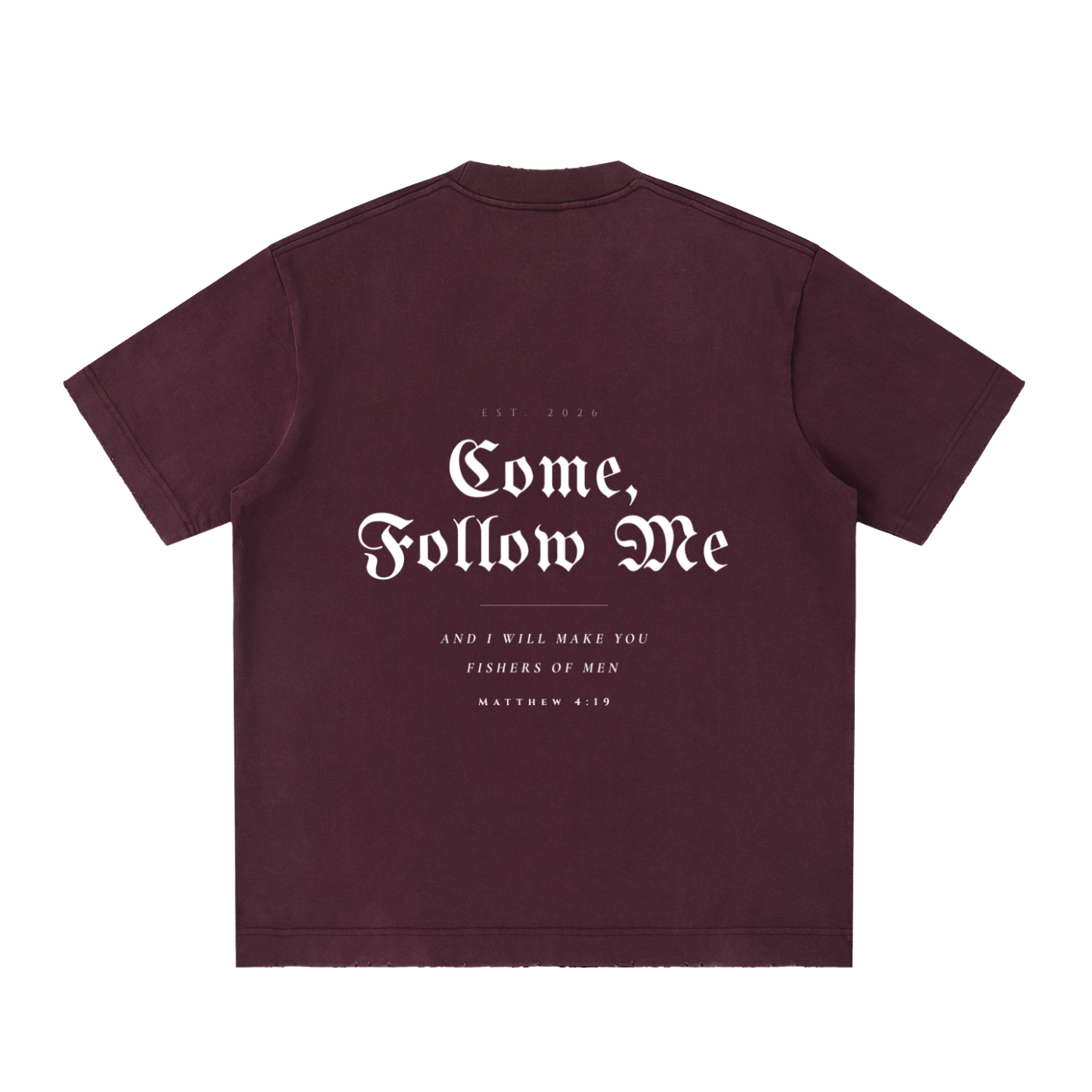 Essential Heavyweight Vintage Washed Frayed T-Shirt