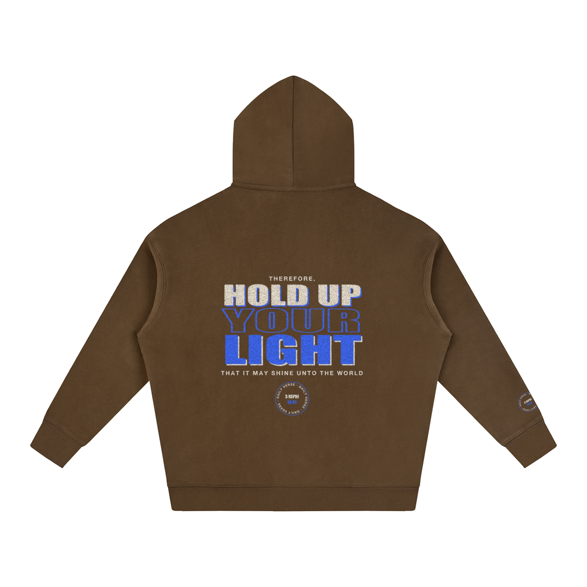 Oversize Fleeced Hoodie - 3 Nephi 18:24