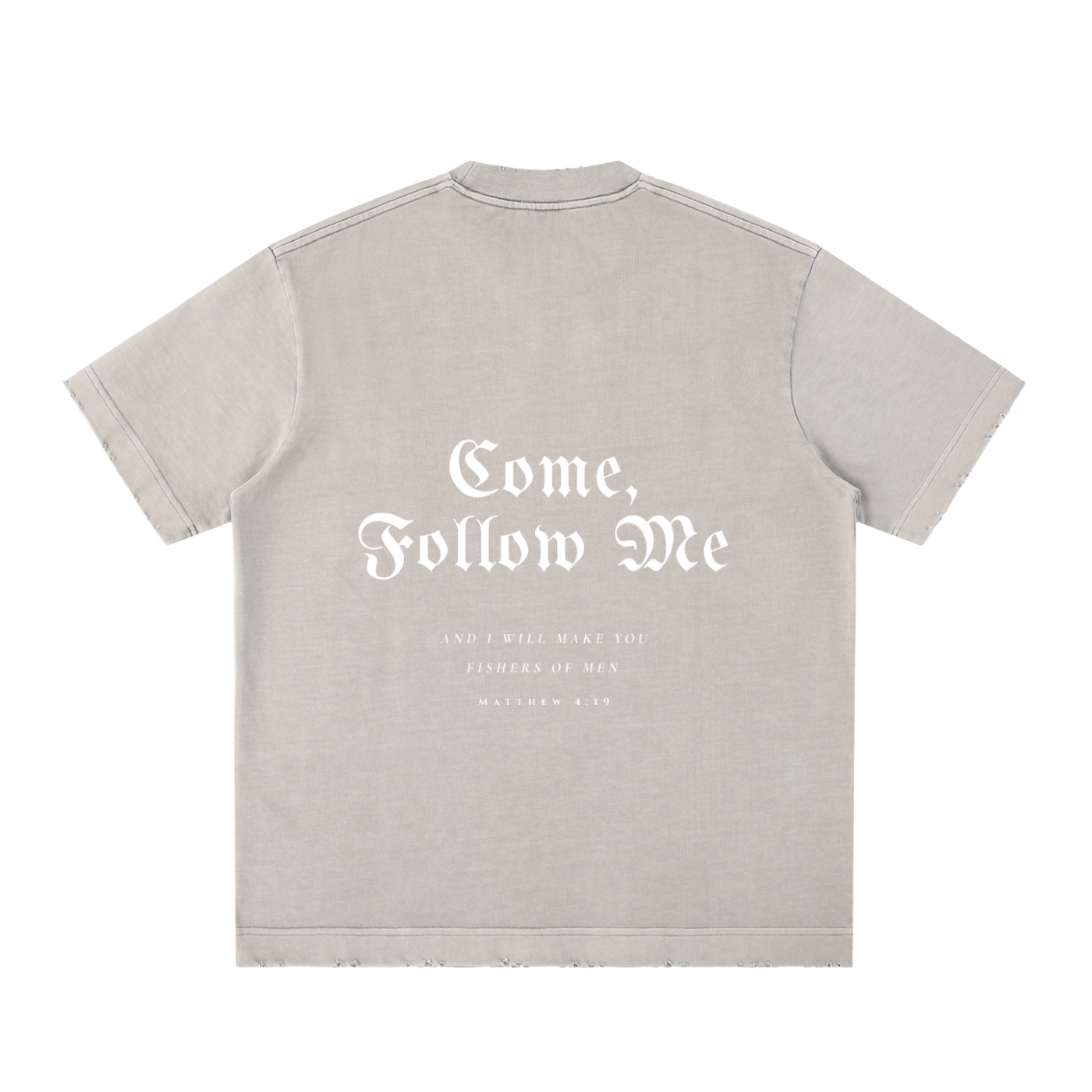 Essential Heavyweight Vintage Washed Frayed T-Shirt