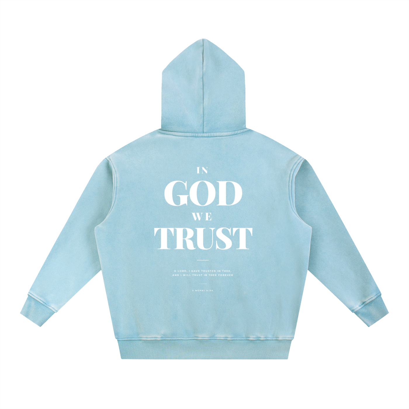 2 Nephi 4:34 Washed Oversized Hoodie