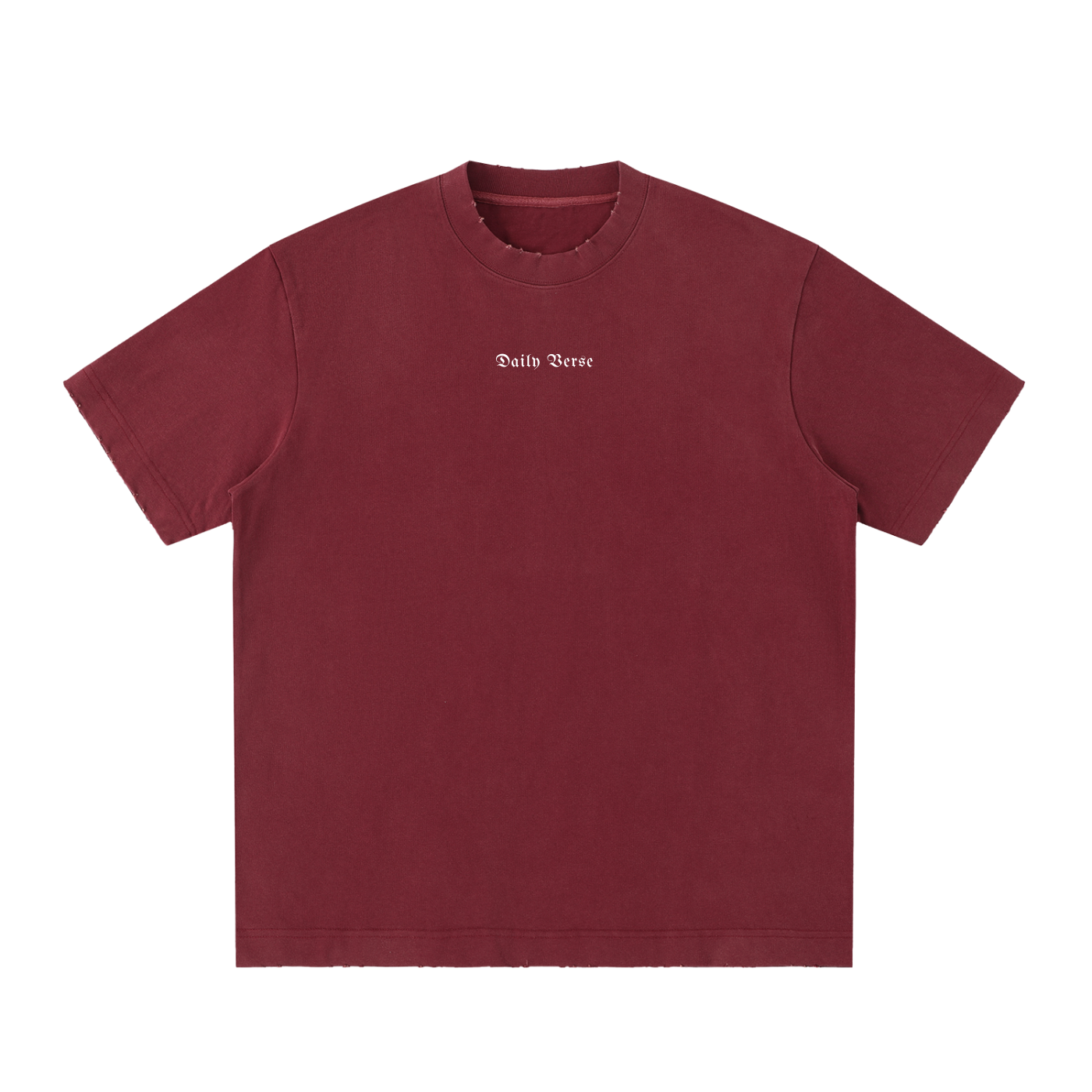Essential Heavyweight Vintage Washed Frayed T-Shirt