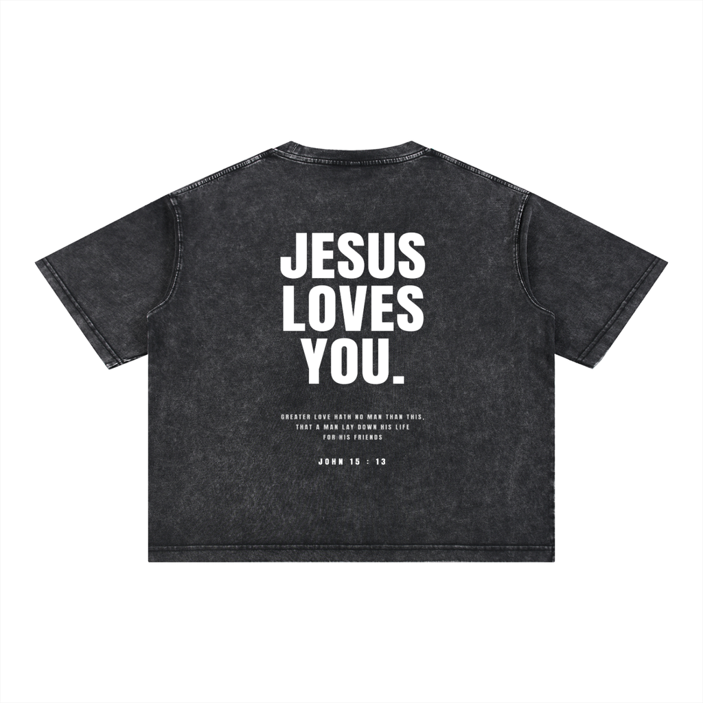 Essential Mineral Wash Boxy Cotton T-Shirt