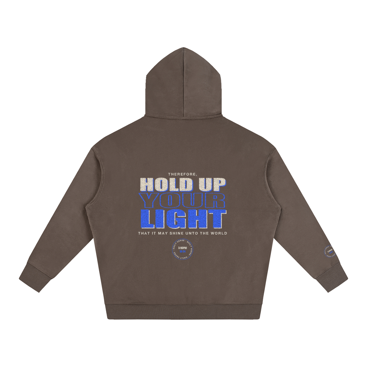 Oversize Fleeced Hoodie - 3 Nephi 18:24