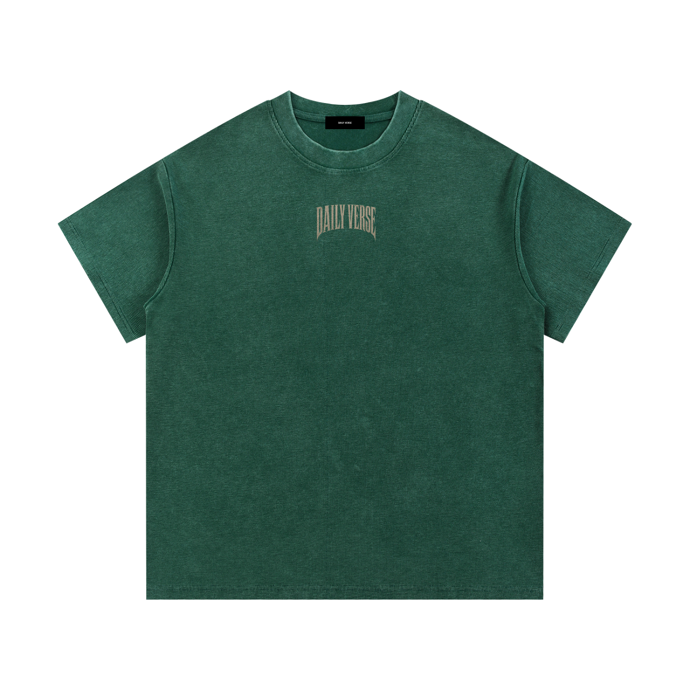 Mineral Wash Waffle Knit T-Shirt