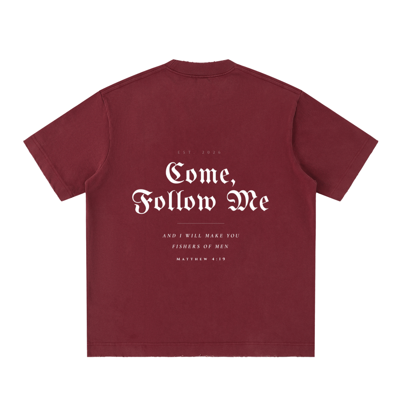 Essential Heavyweight Vintage Washed Frayed T-Shirt