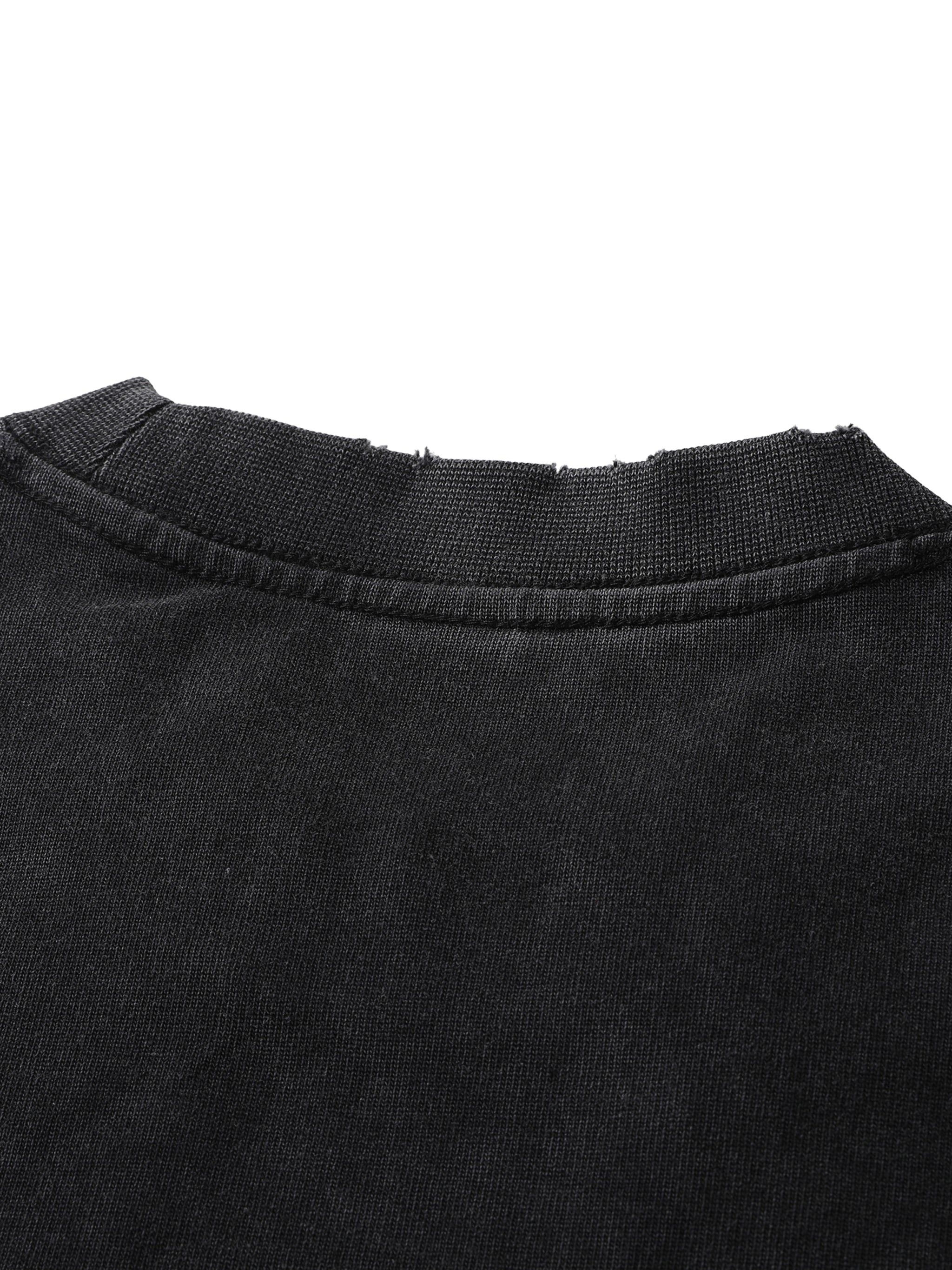 Essential Heavyweight Vintage Washed Frayed T-Shirt